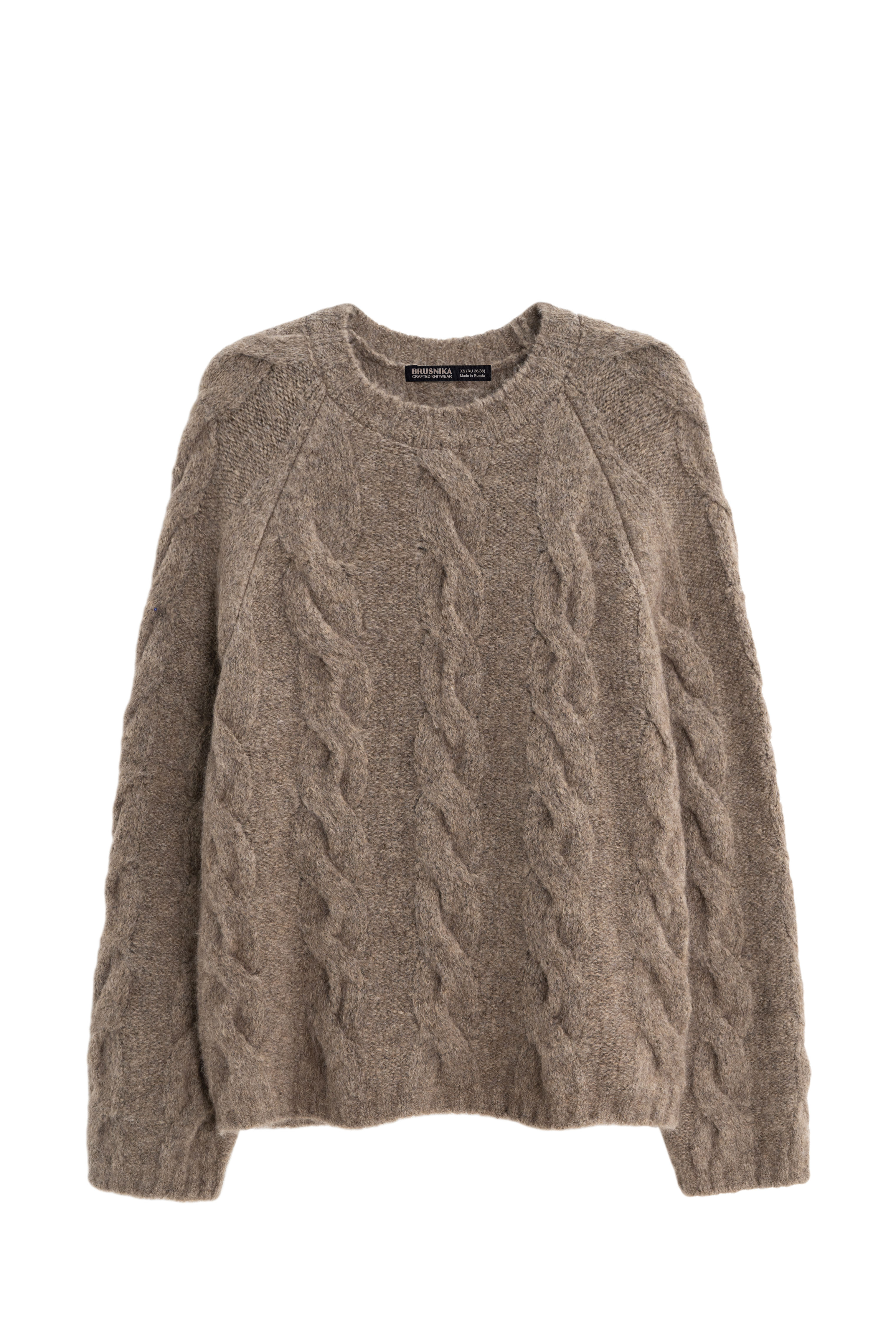 Трикотажный джемпер с косами