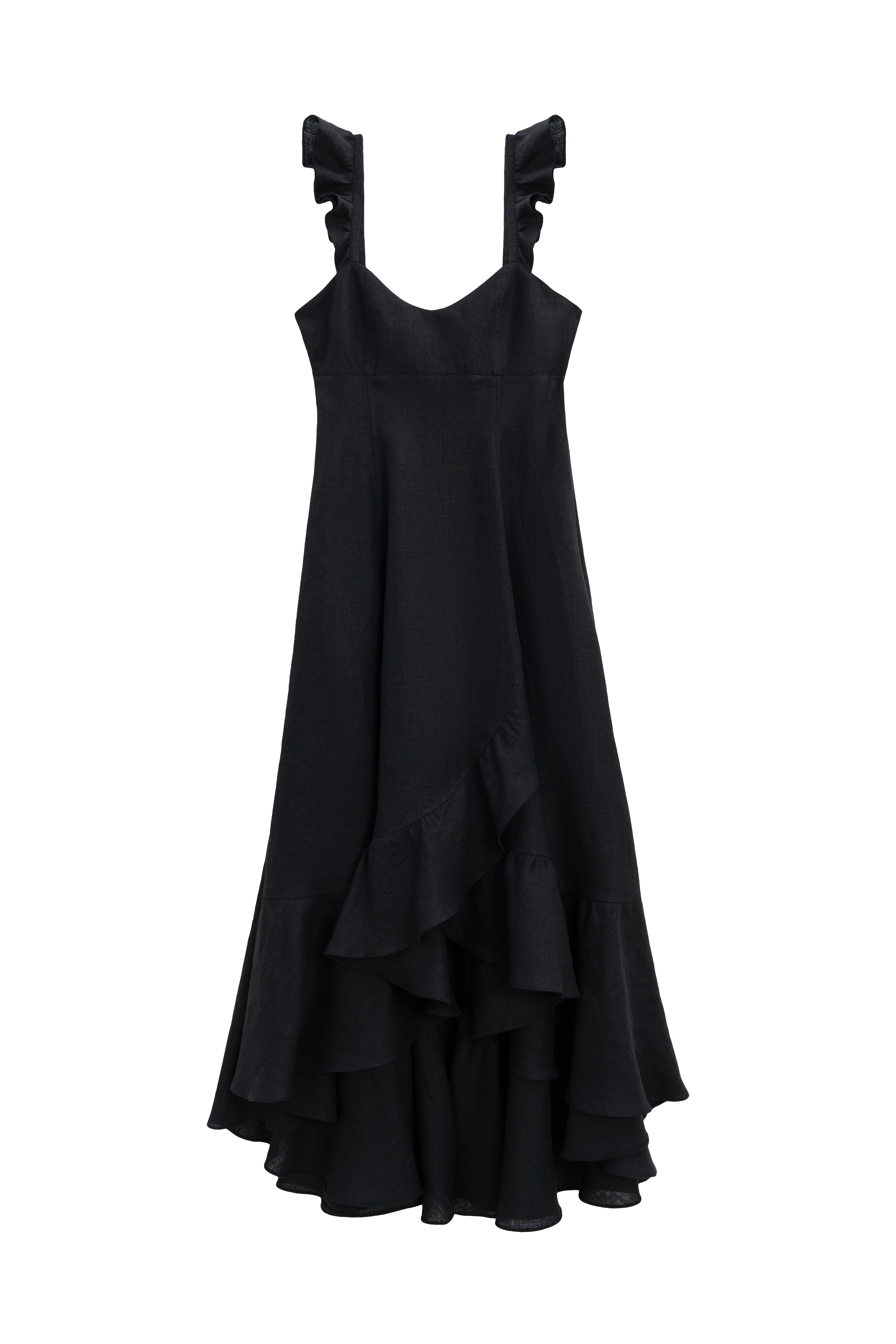 Сарафан с воланами на юбке