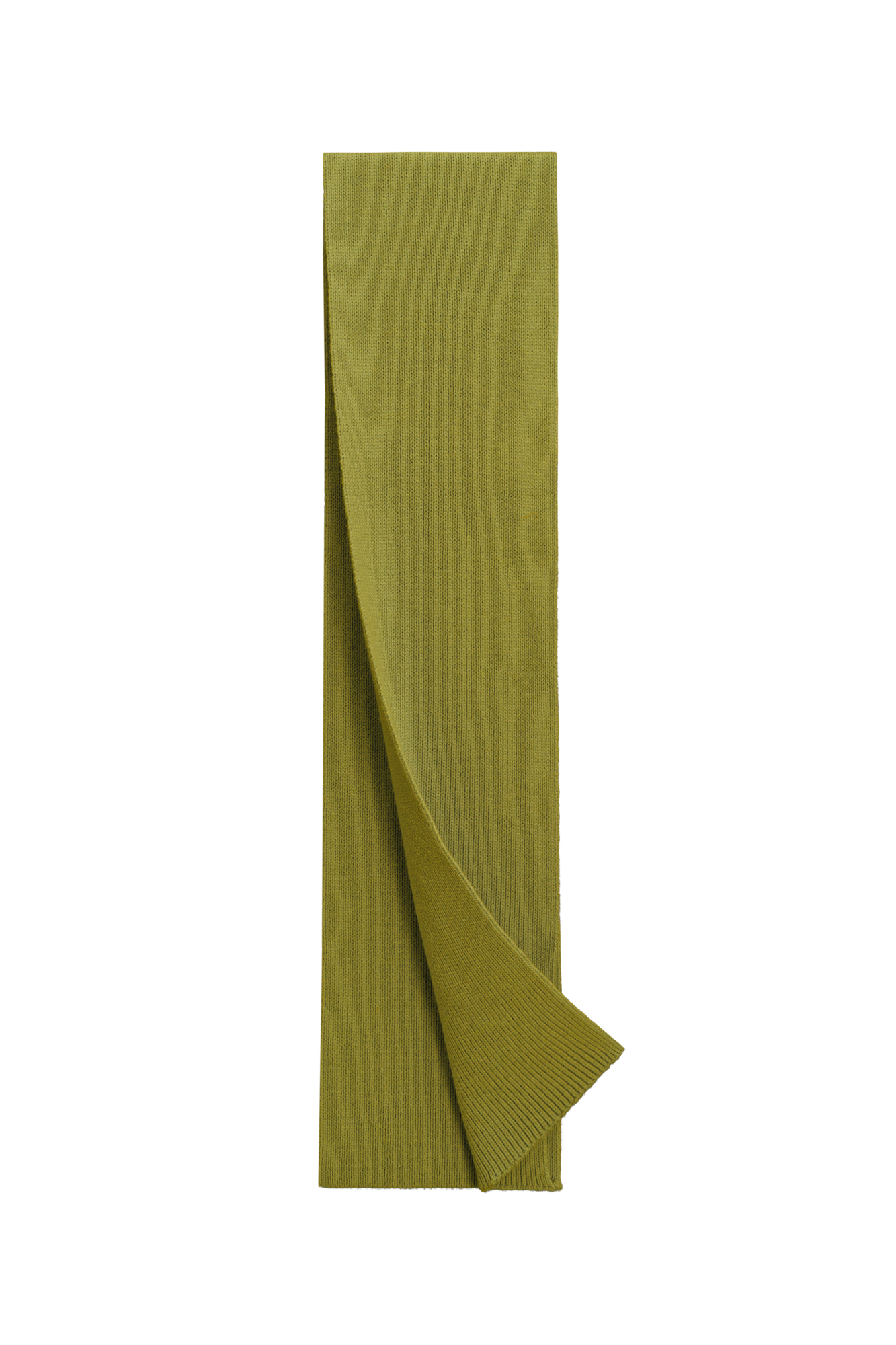 Длинный шарф из шерсти альпака. Изделие выполнено в мелкий рубчик.