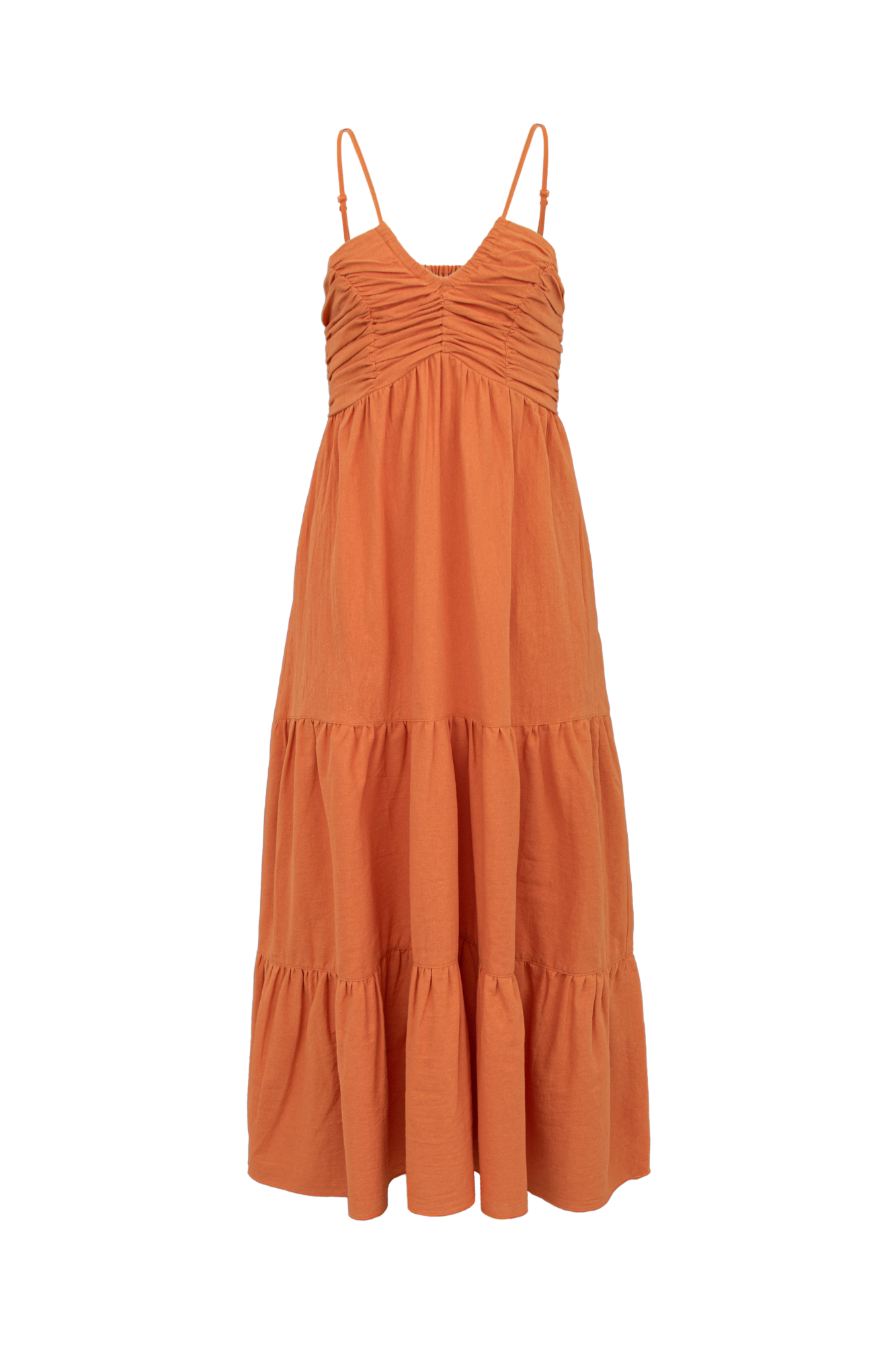 Сарафан из 100% хлопка. Модель с завышенной линией талии. Лиф на регулиремых бретельках.