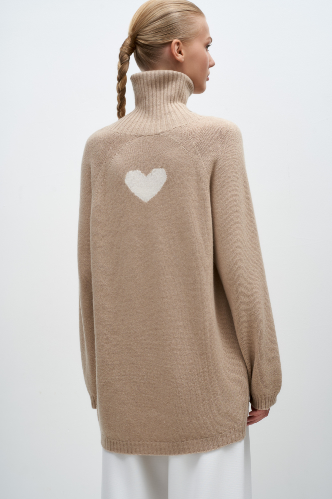 Трикотажный oversize джемпер из кашемира и шерсти купить в интернет ...