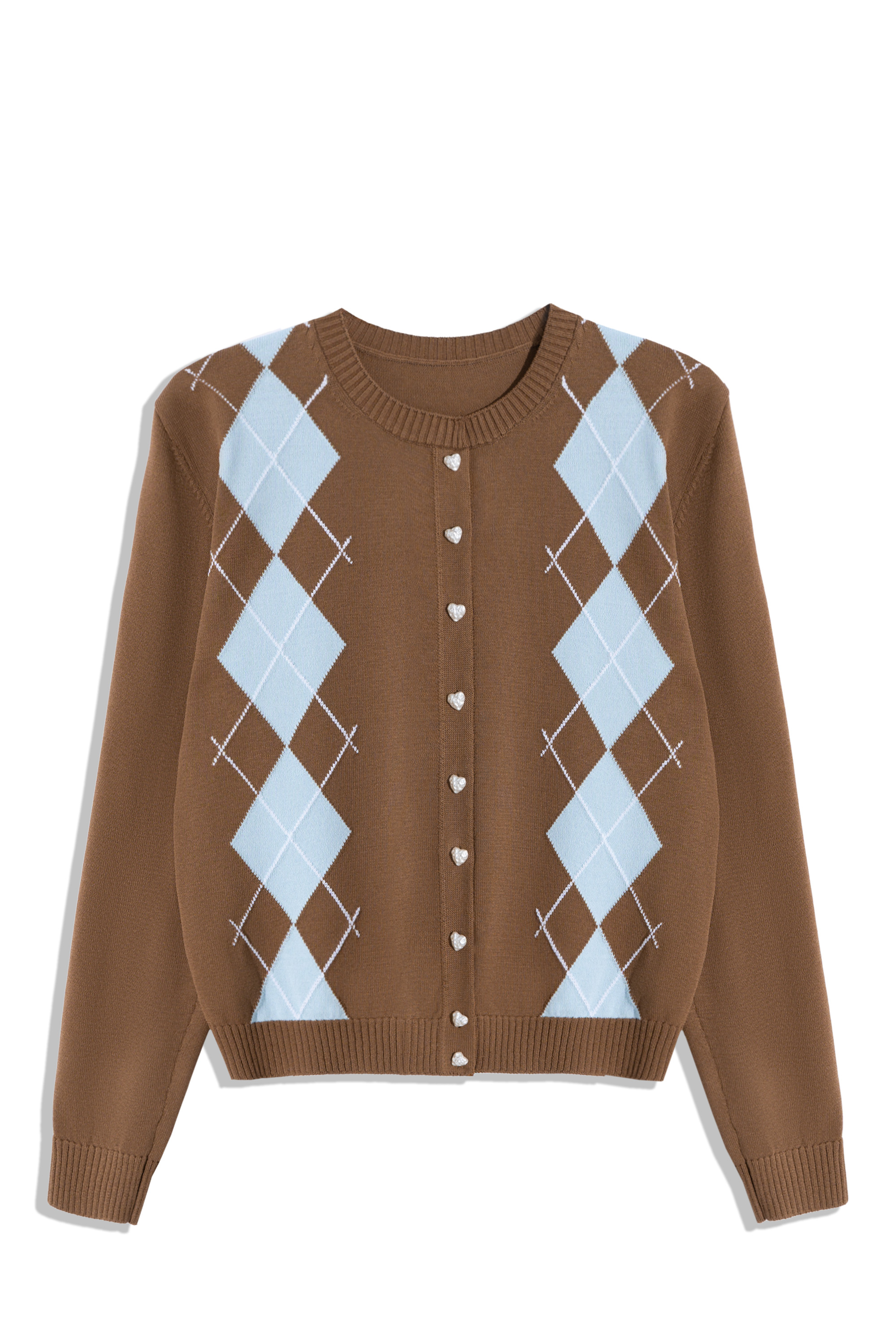 Кардиган с узором аргайл