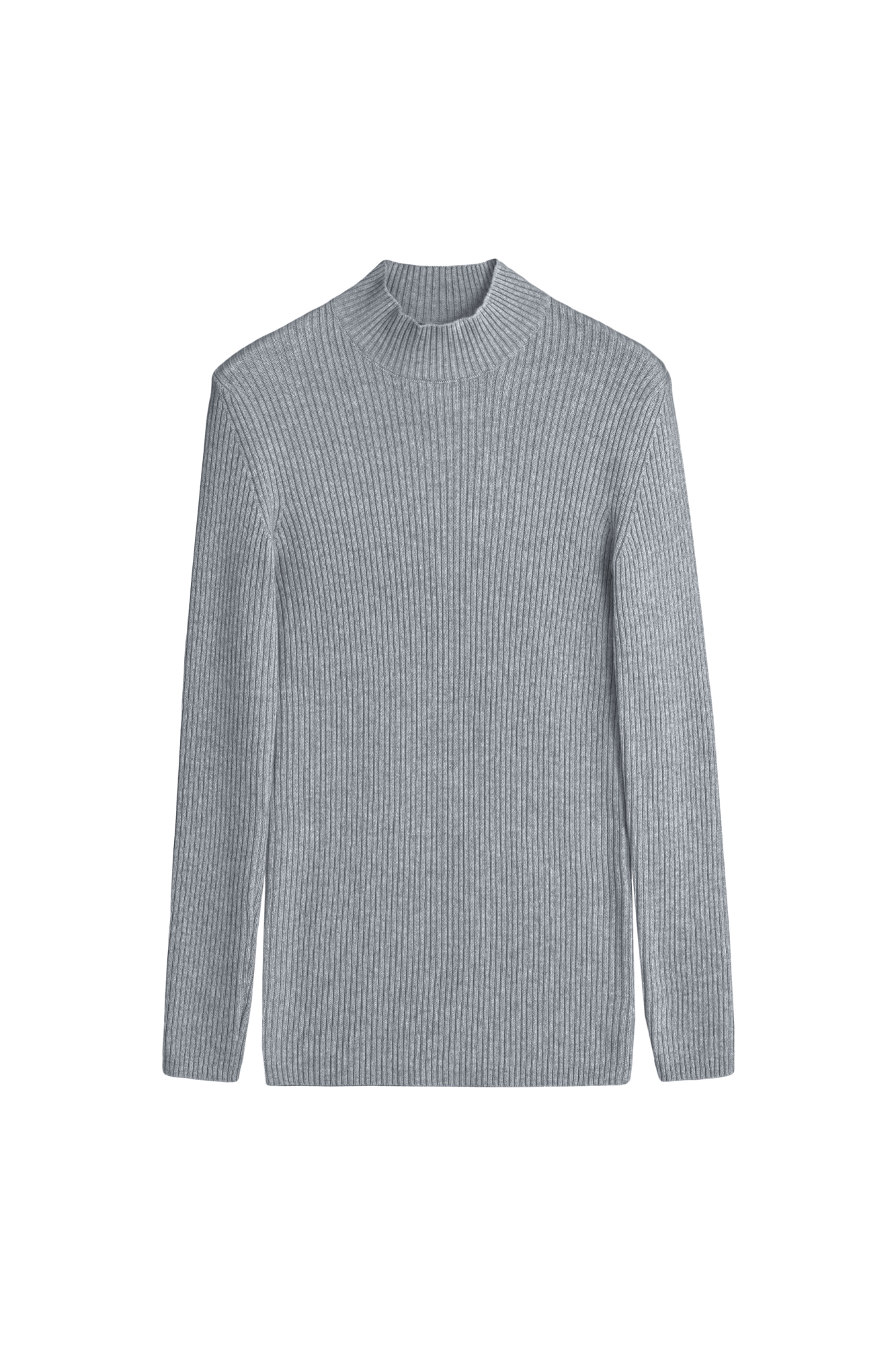 Трикотажная водолазка из шерсти с добавлением кашемира. Модель приталенного силуэта с воротником-стойкой.