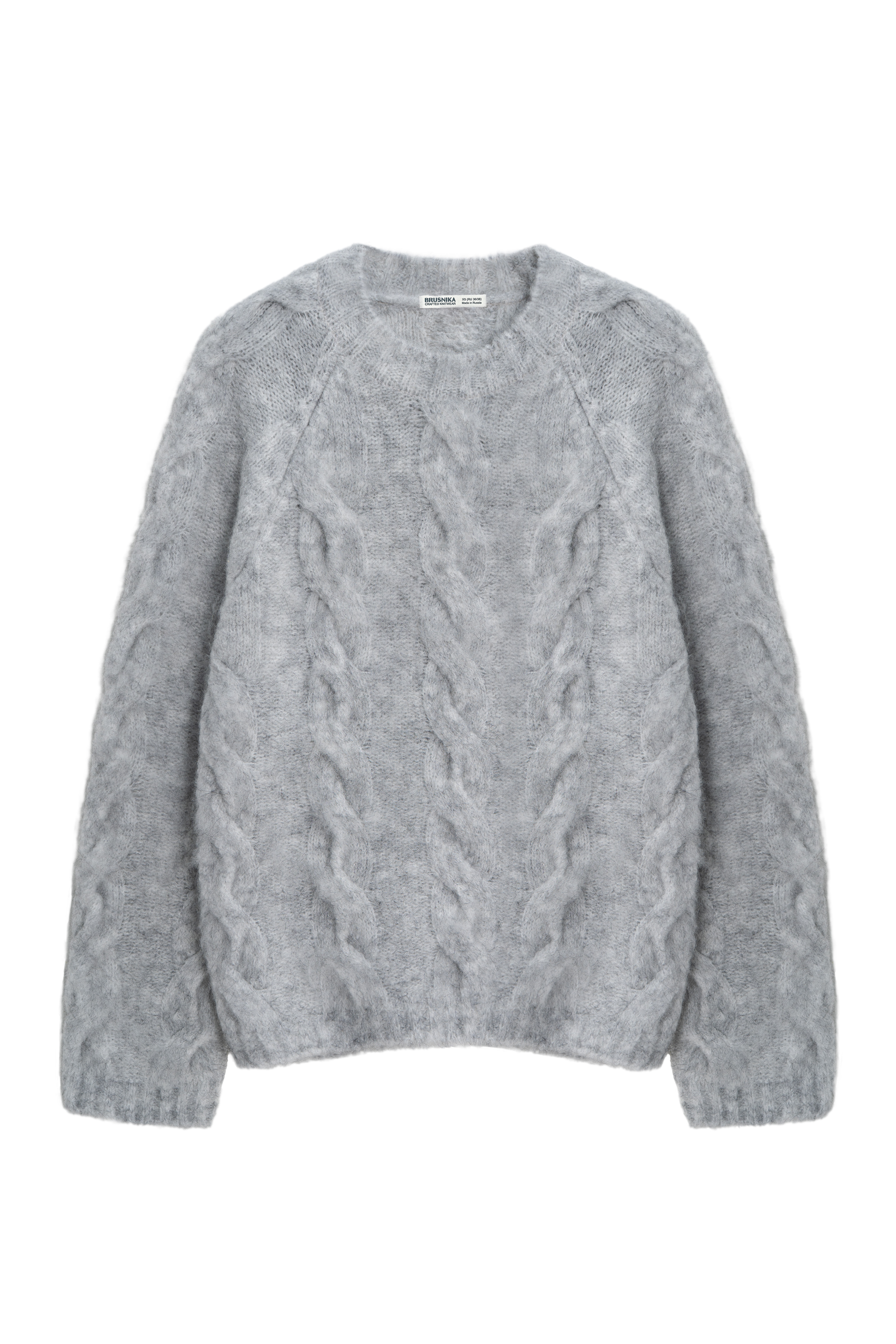 Трикотажный джемпер с косами