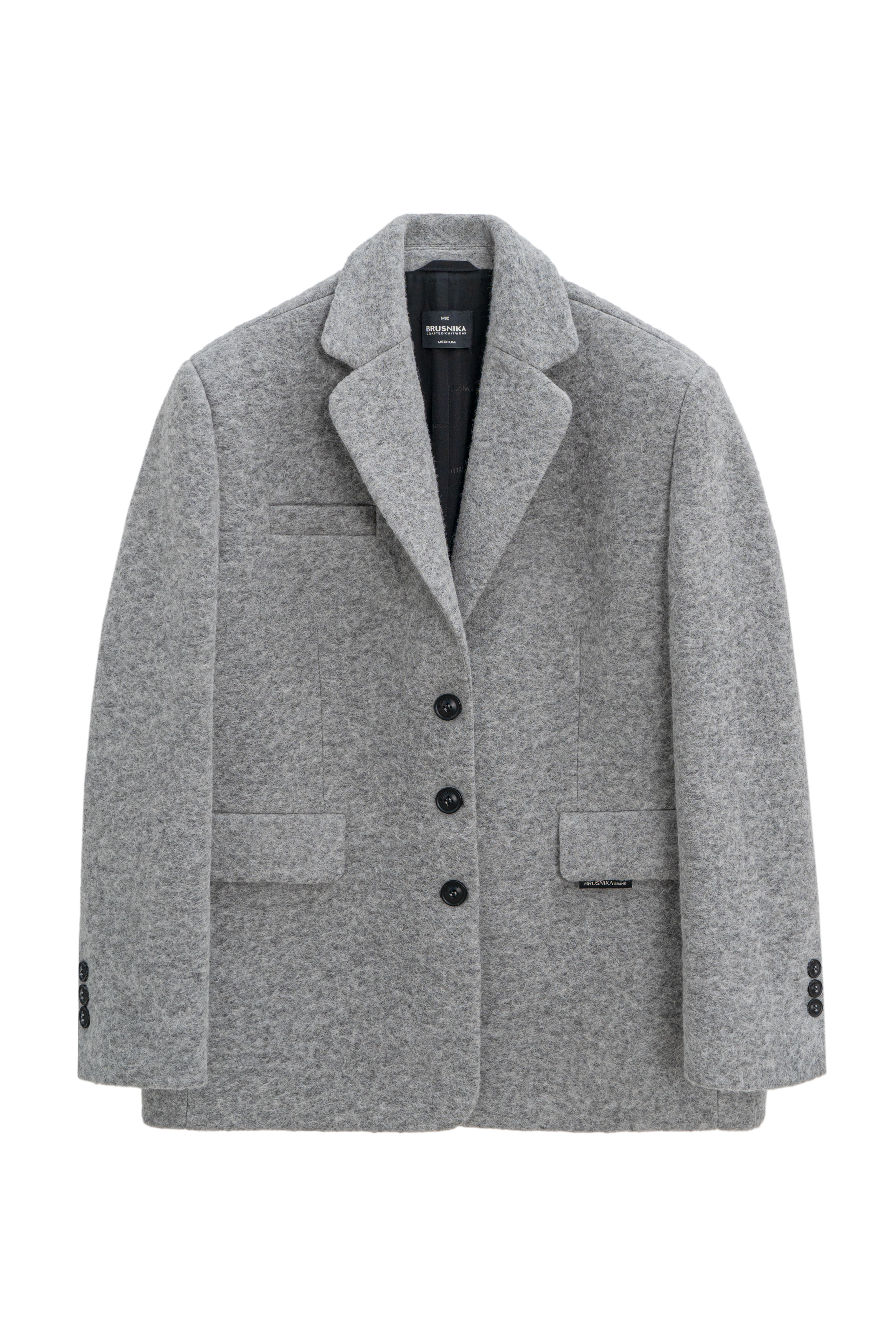 Жакет-пальто с поясом из экокожи