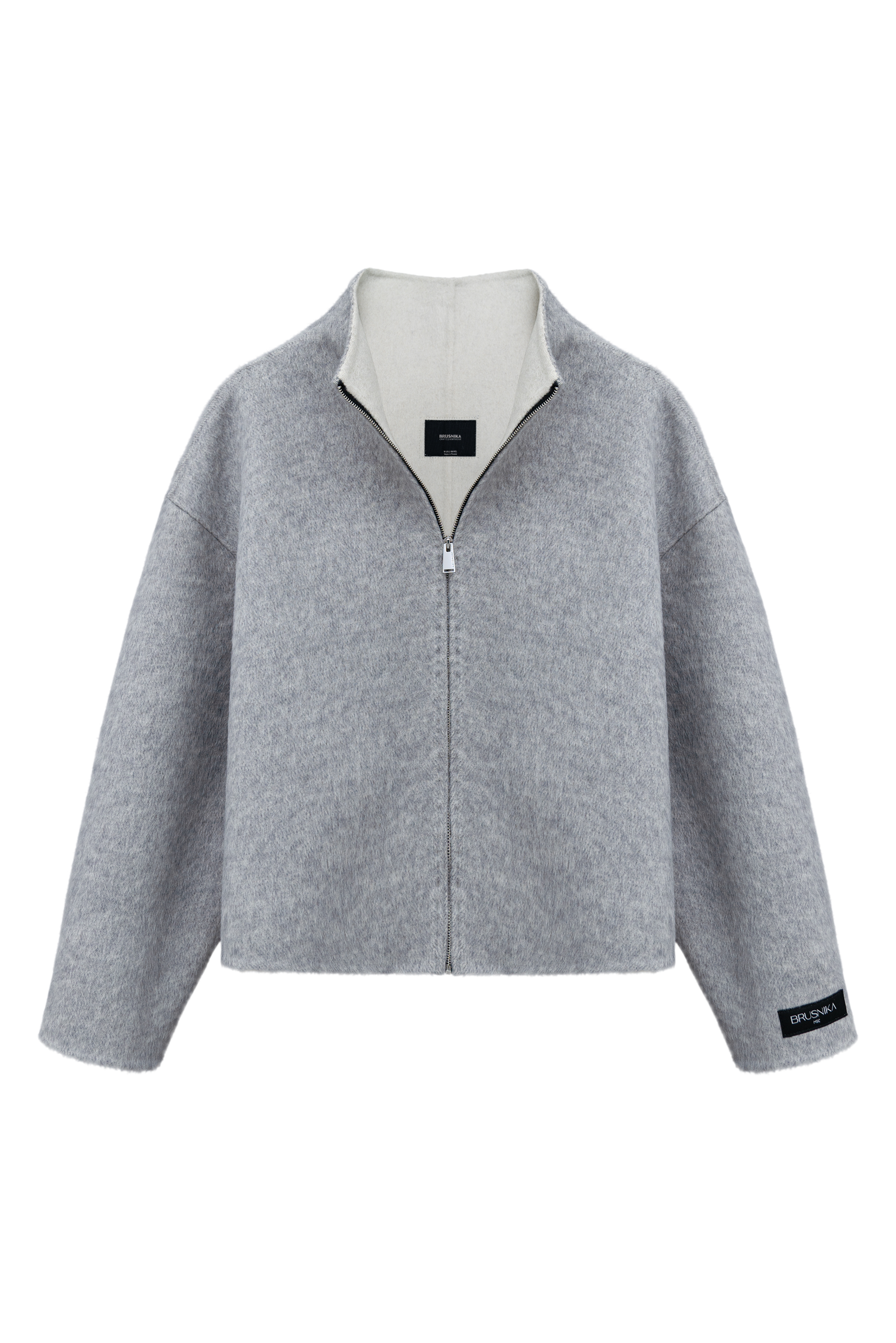 Жакет из шерсти с воротником-стойкой