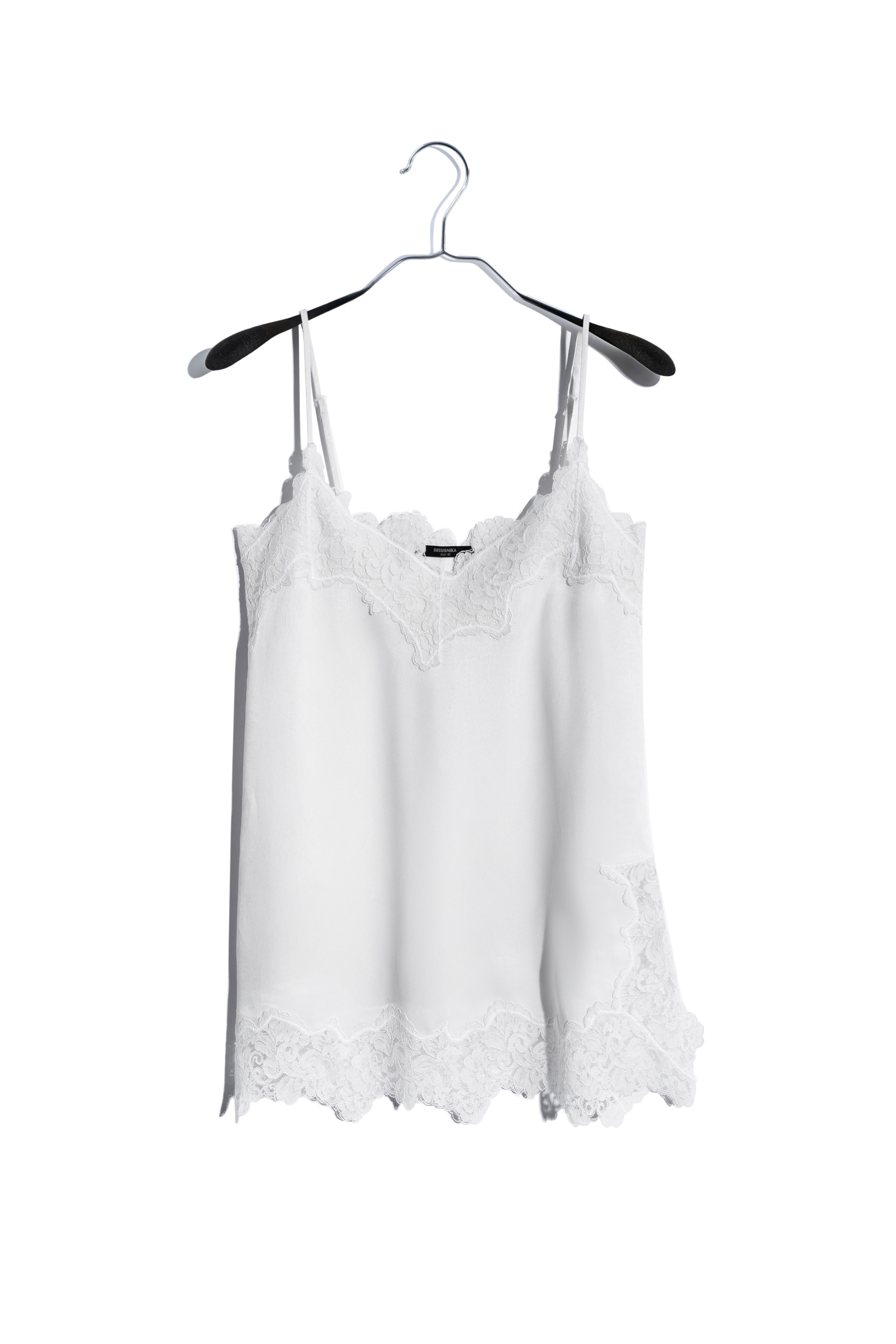 Топ из вискозы с кружевом