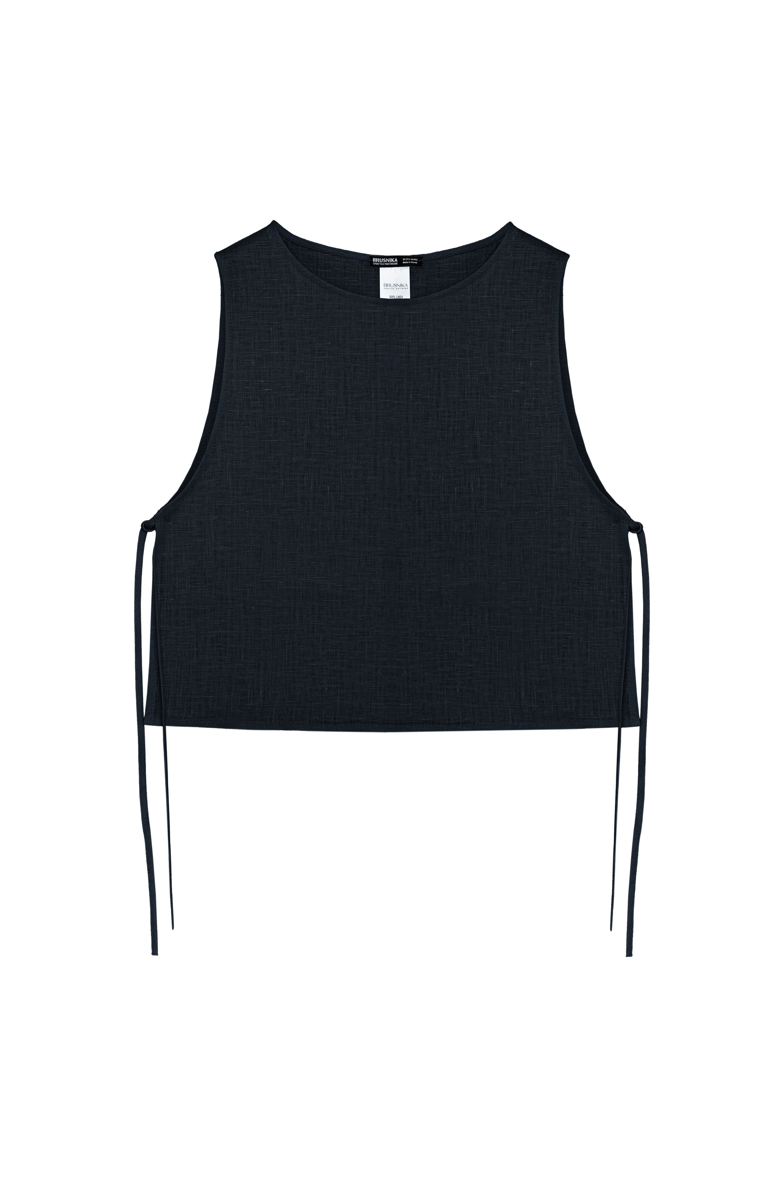 Топ на завязках из 100% льна