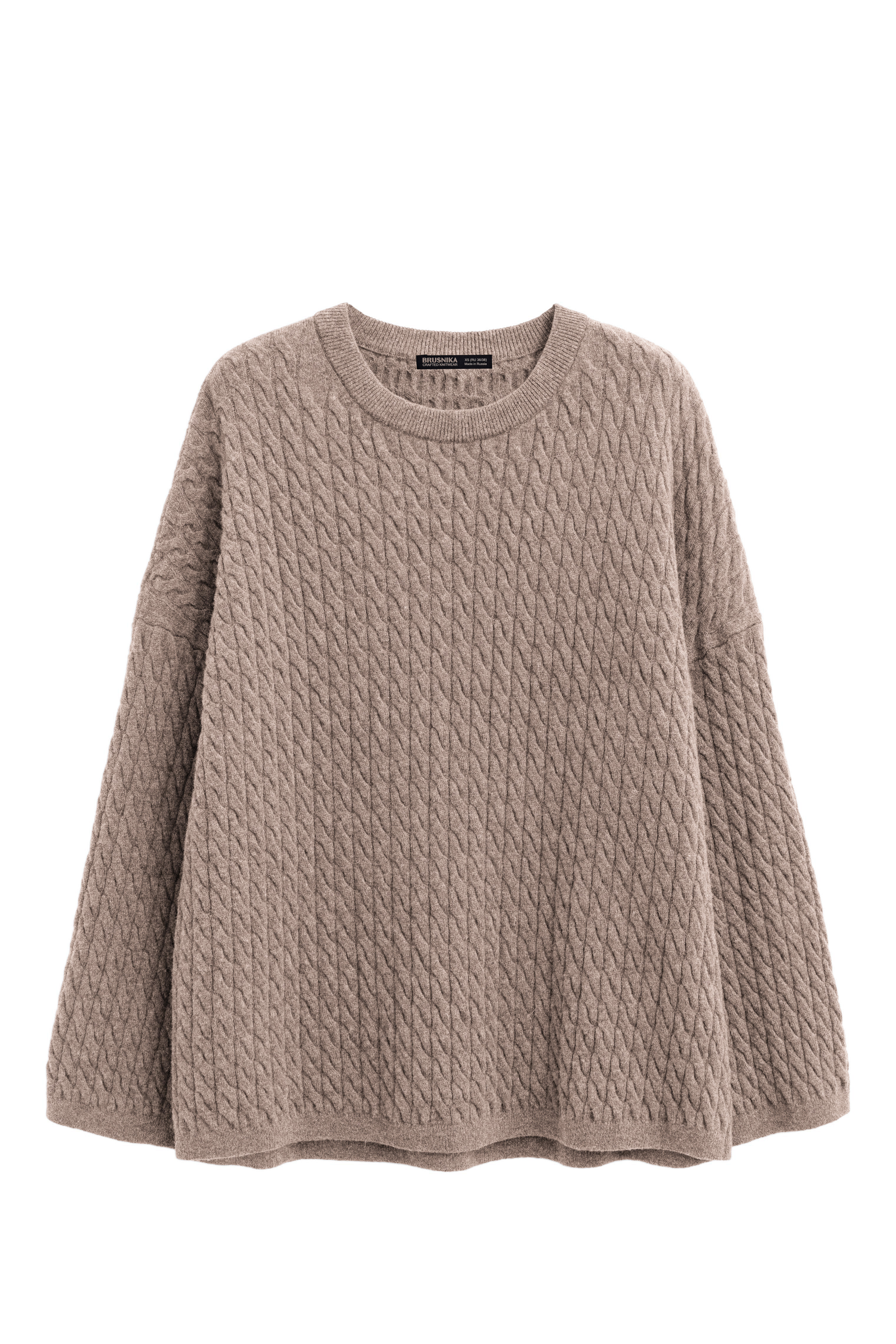 Джемпер с косами из 100% шерсти мериноса экстрафайн