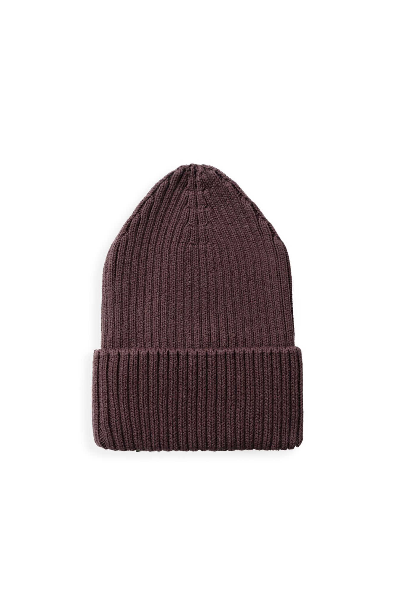 Трикотажная шапка из 100% хлопка. Модель с высоким отворотом. 