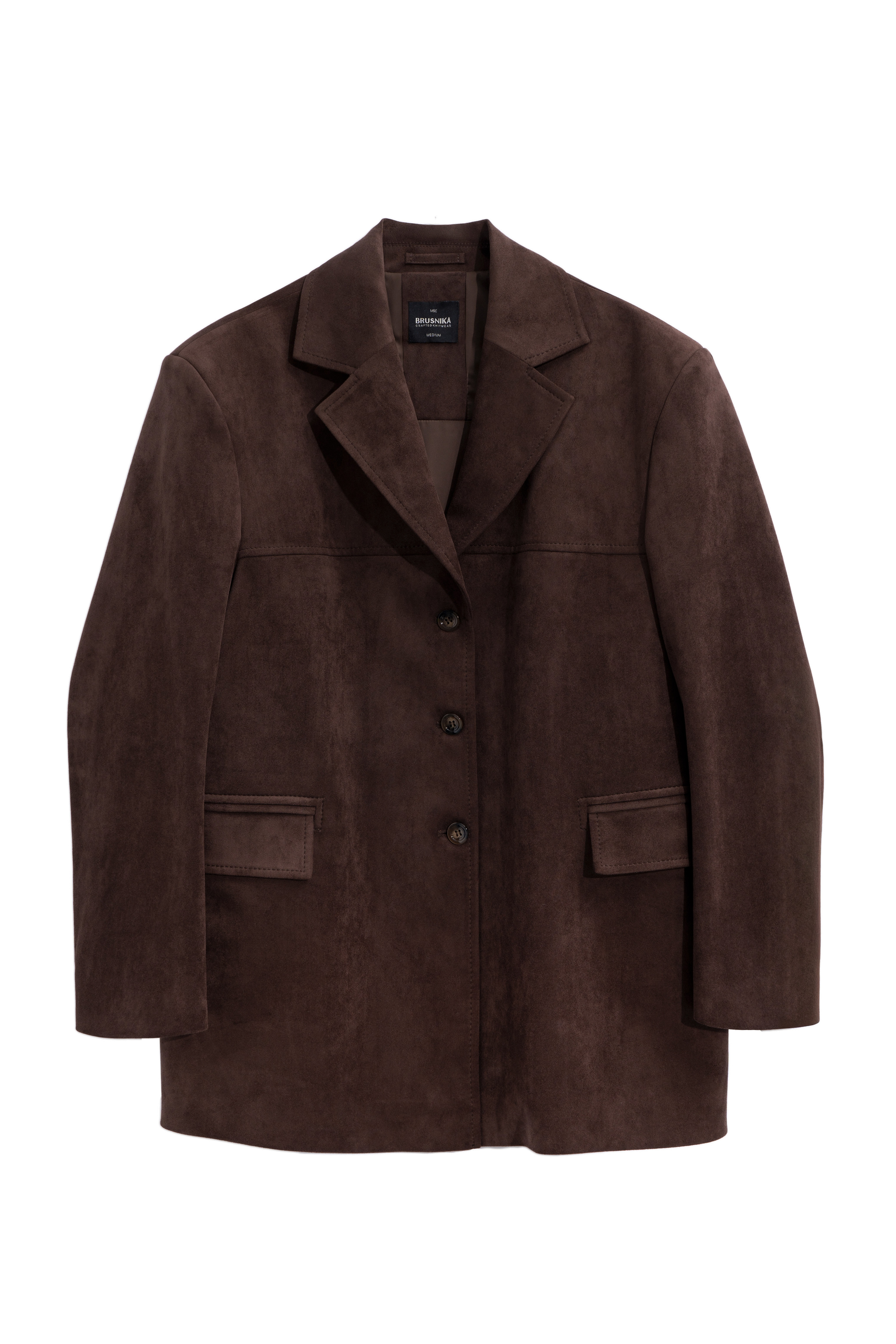 Жакет с отделкой под замшу