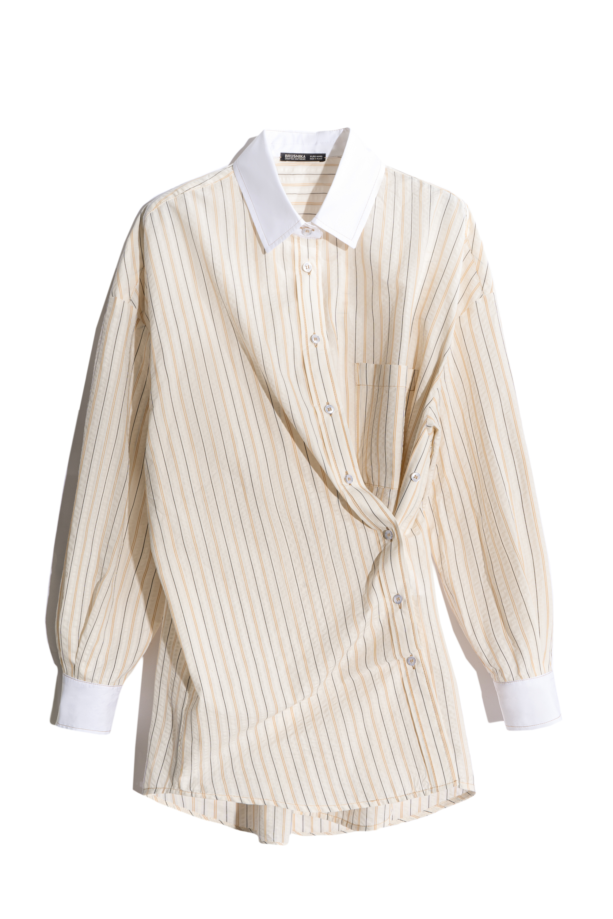 Рубашка из 100% хлопка в полоску