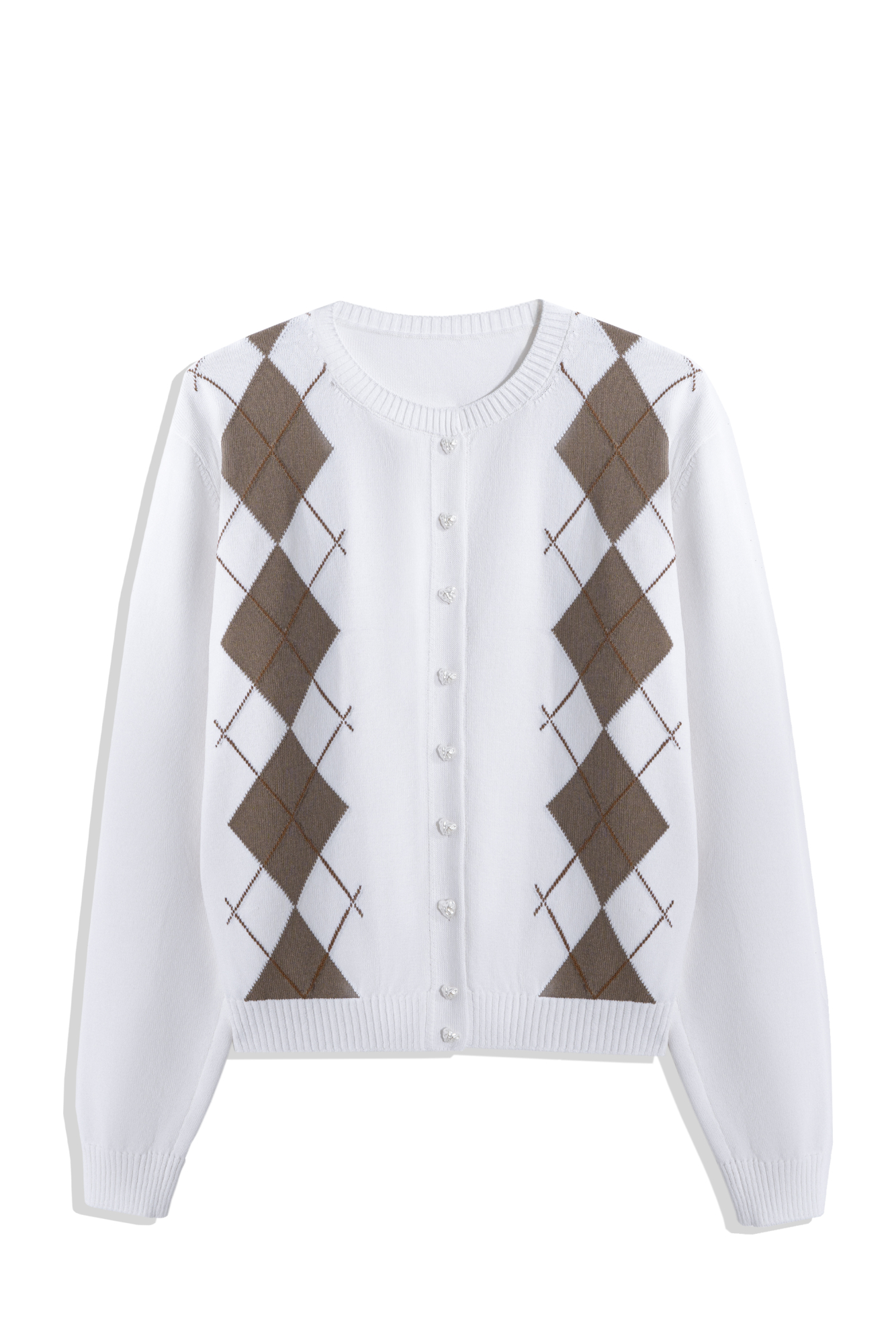 Кардиган с узором аргайл