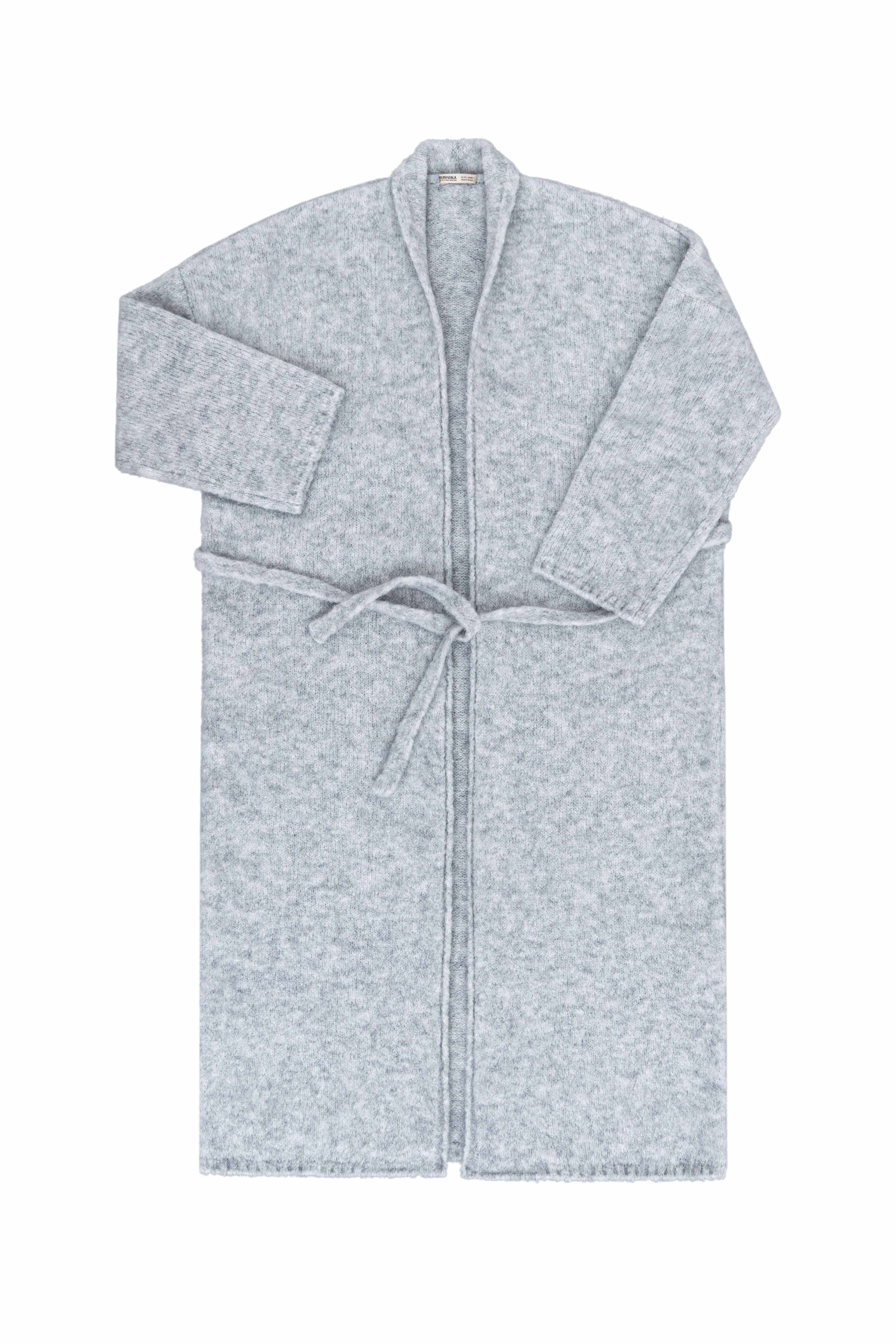 Длинный кардиган с добавлением мохера