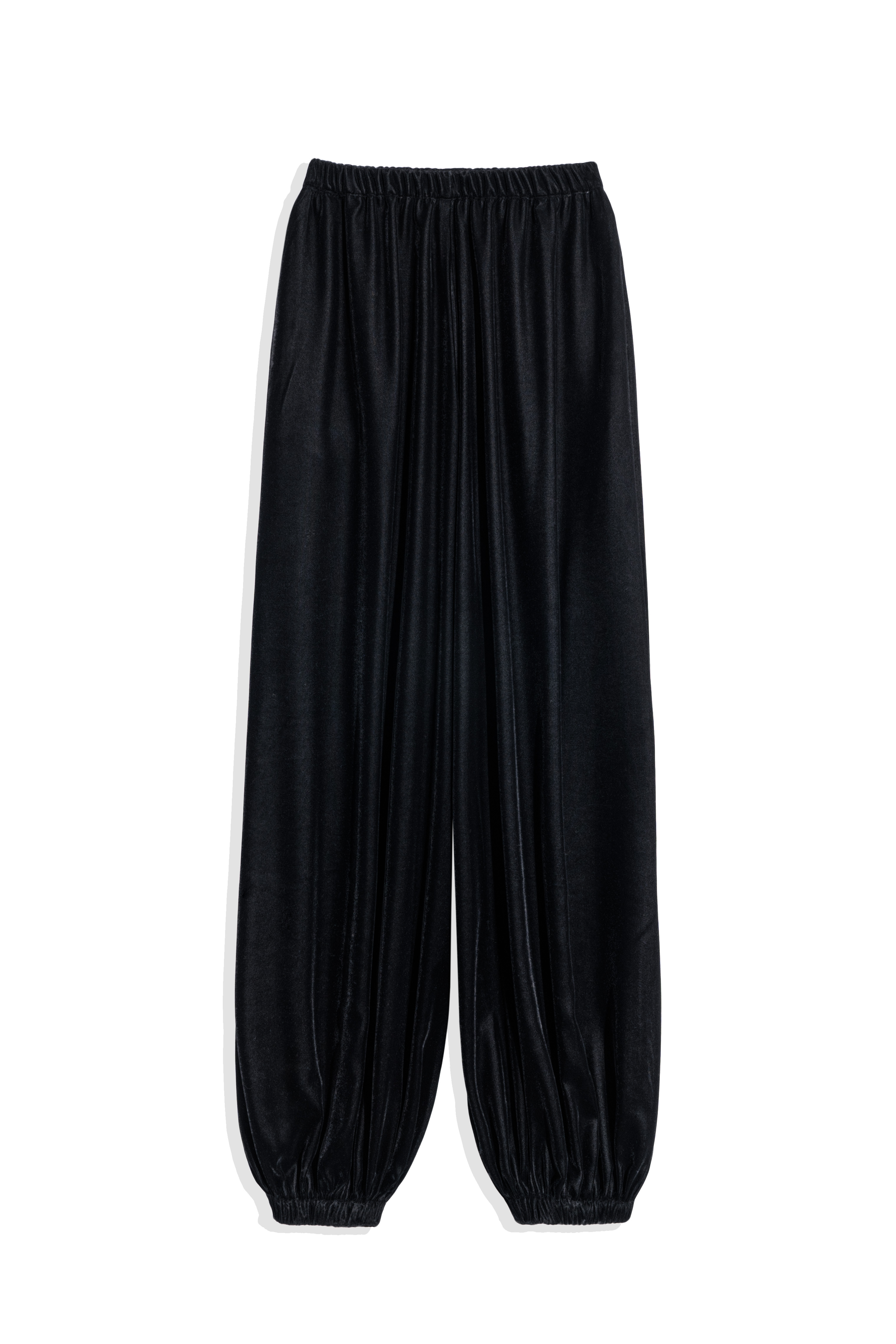 Бархатные брюки-джоггеры