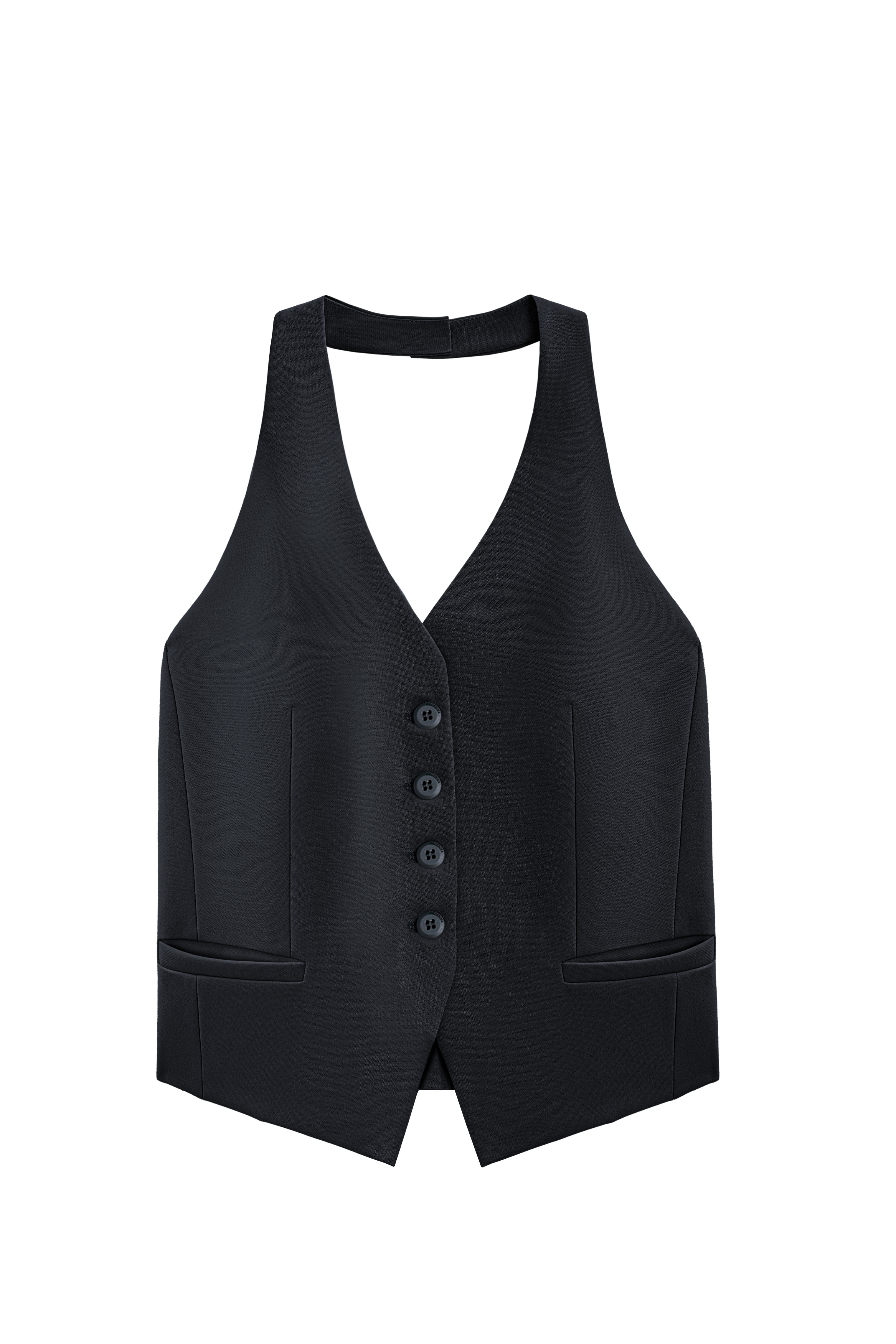 Жилет с открытой спинкой