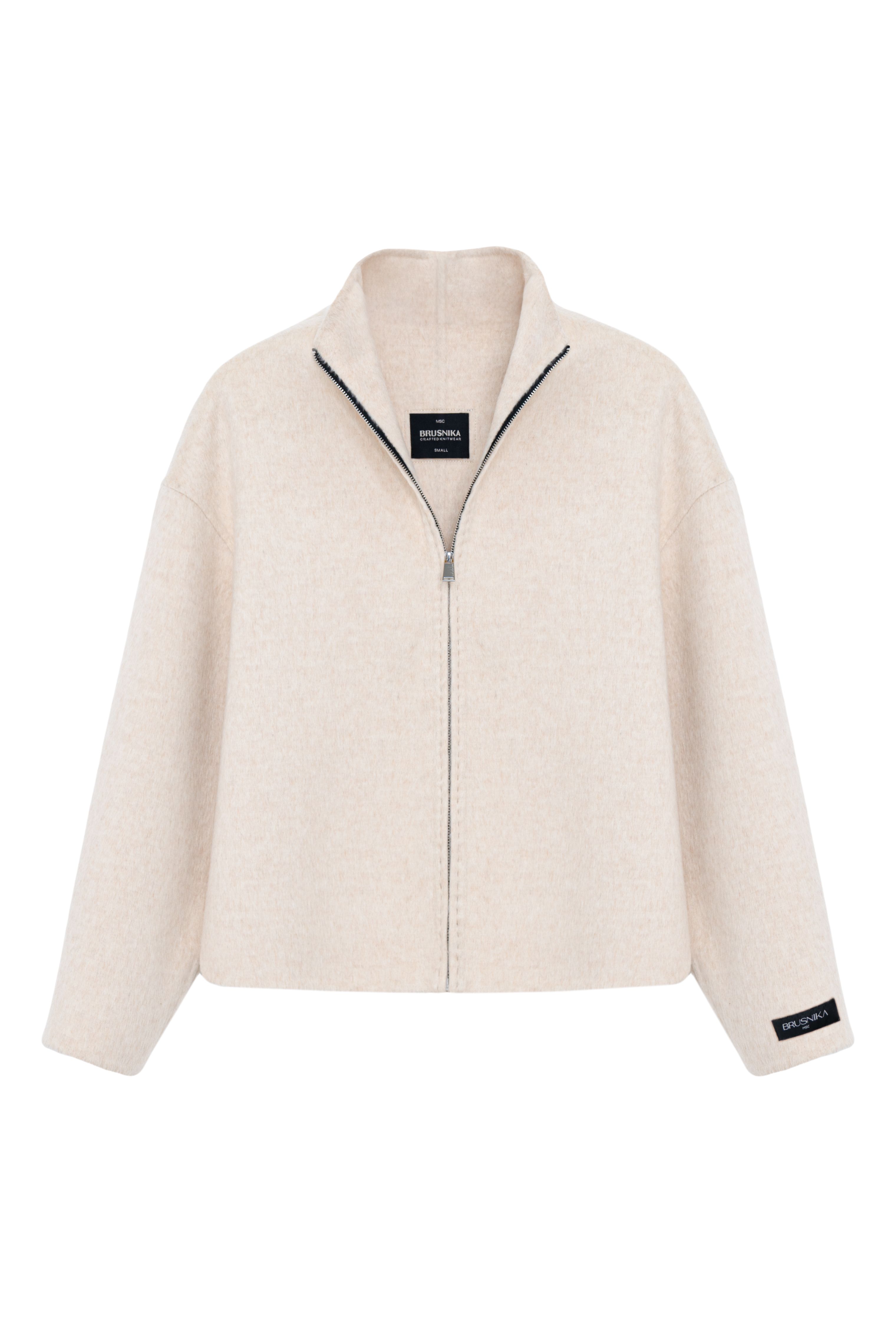 Шерстяная куртка на молнии