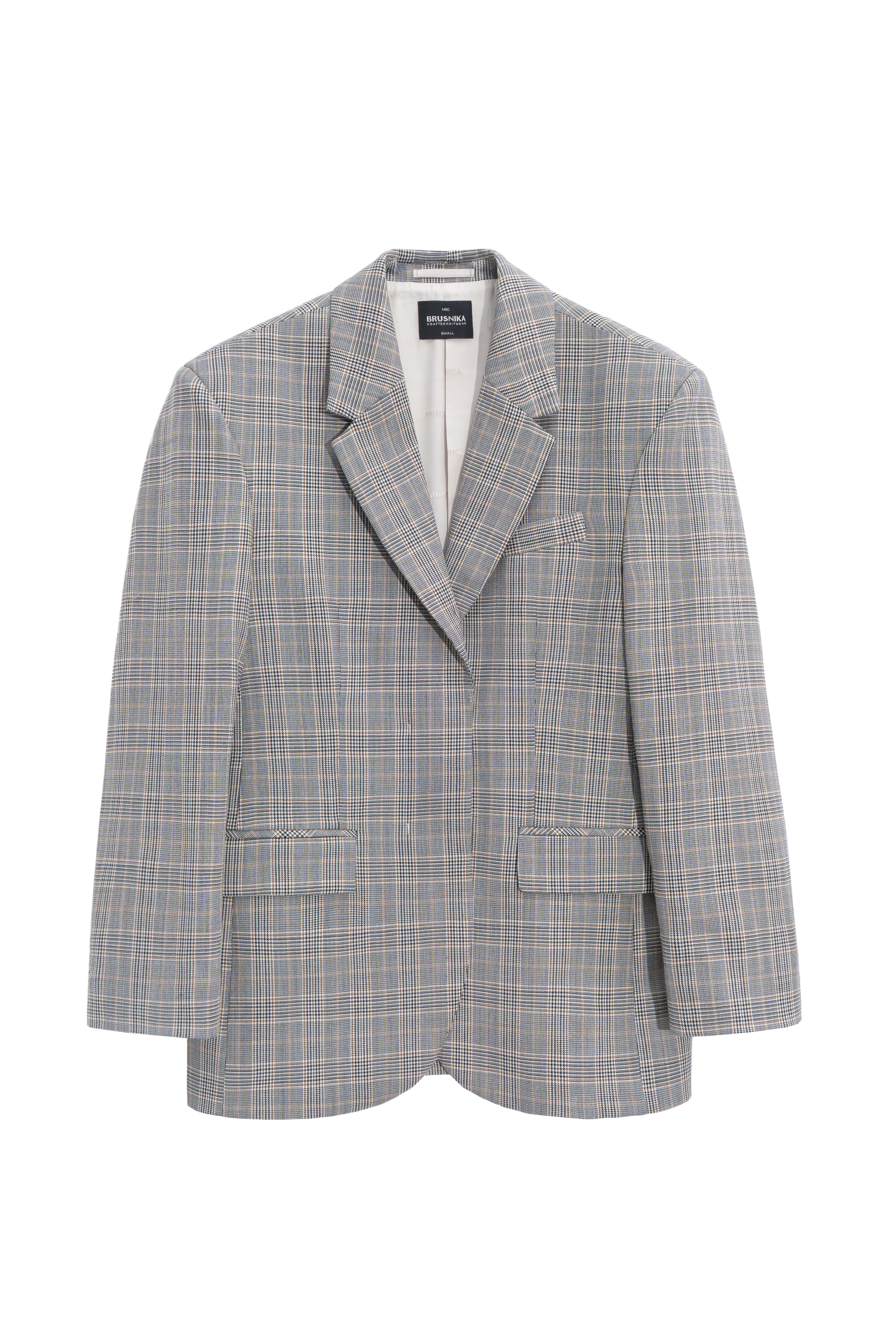 Жакет в клетку гленчек