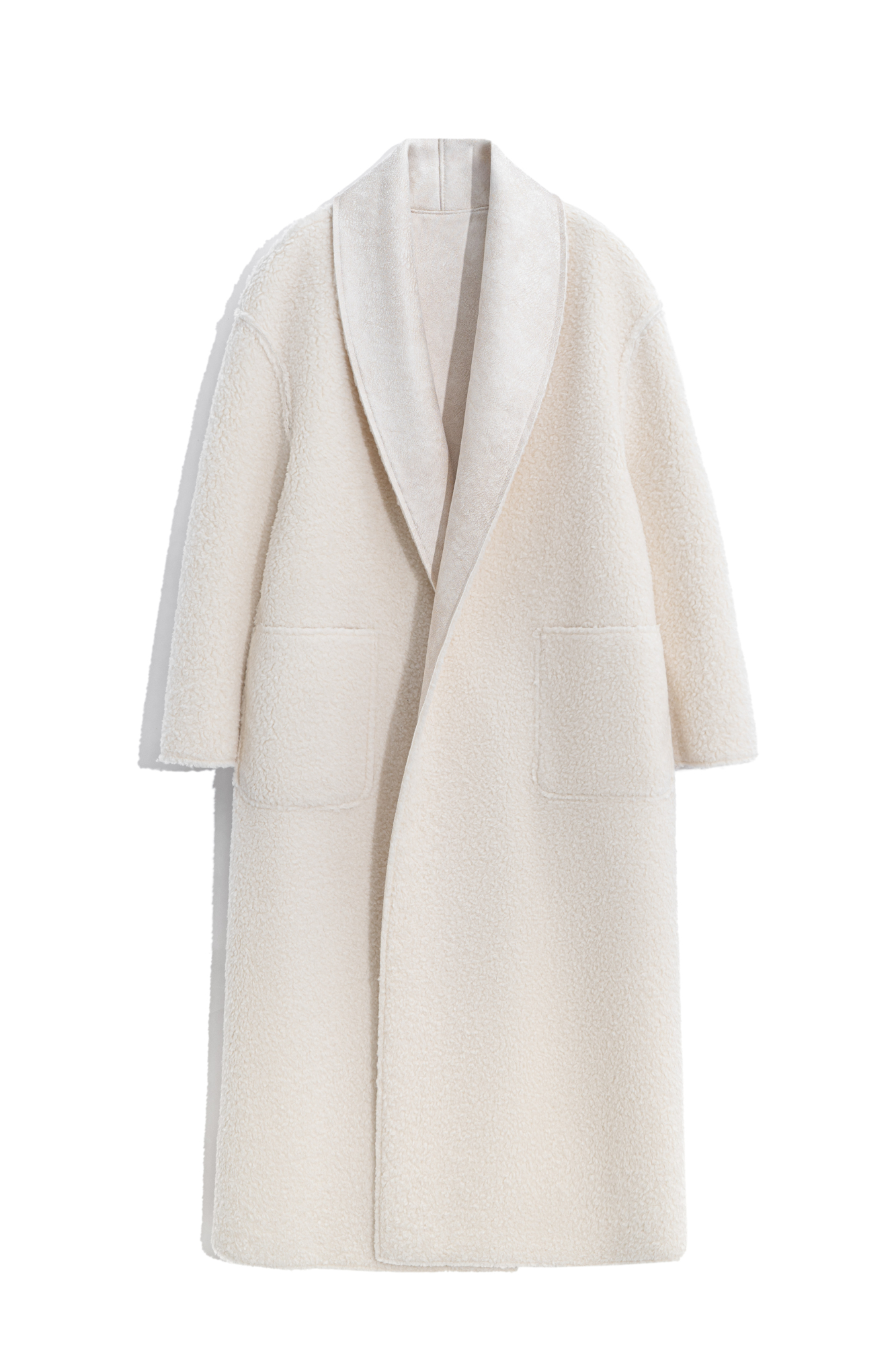 Двустороннее пальто-дубленка