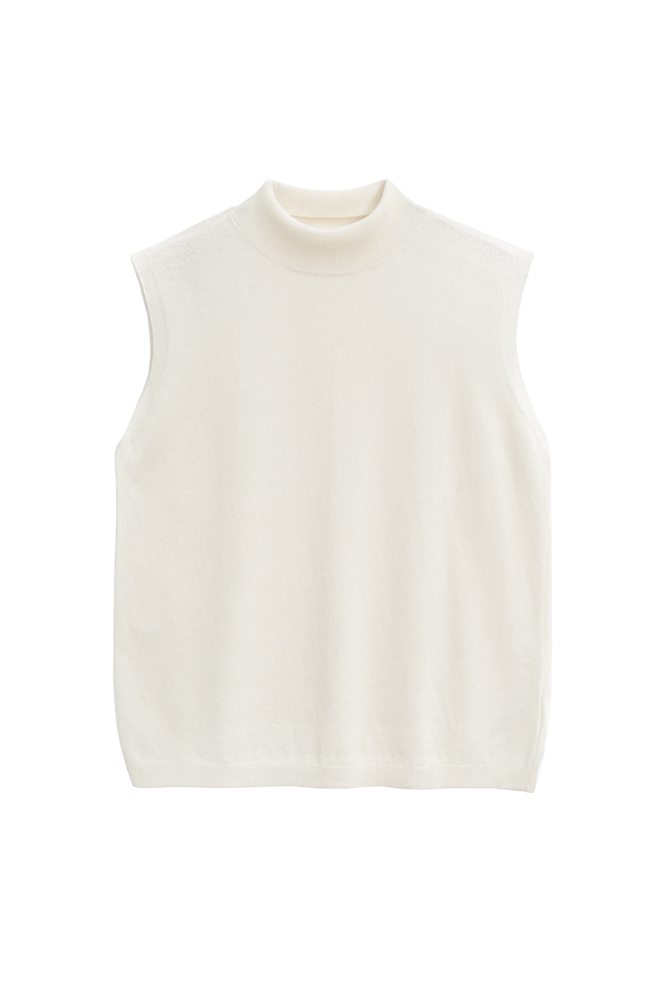 Трикотажный жилет с высоким воротом