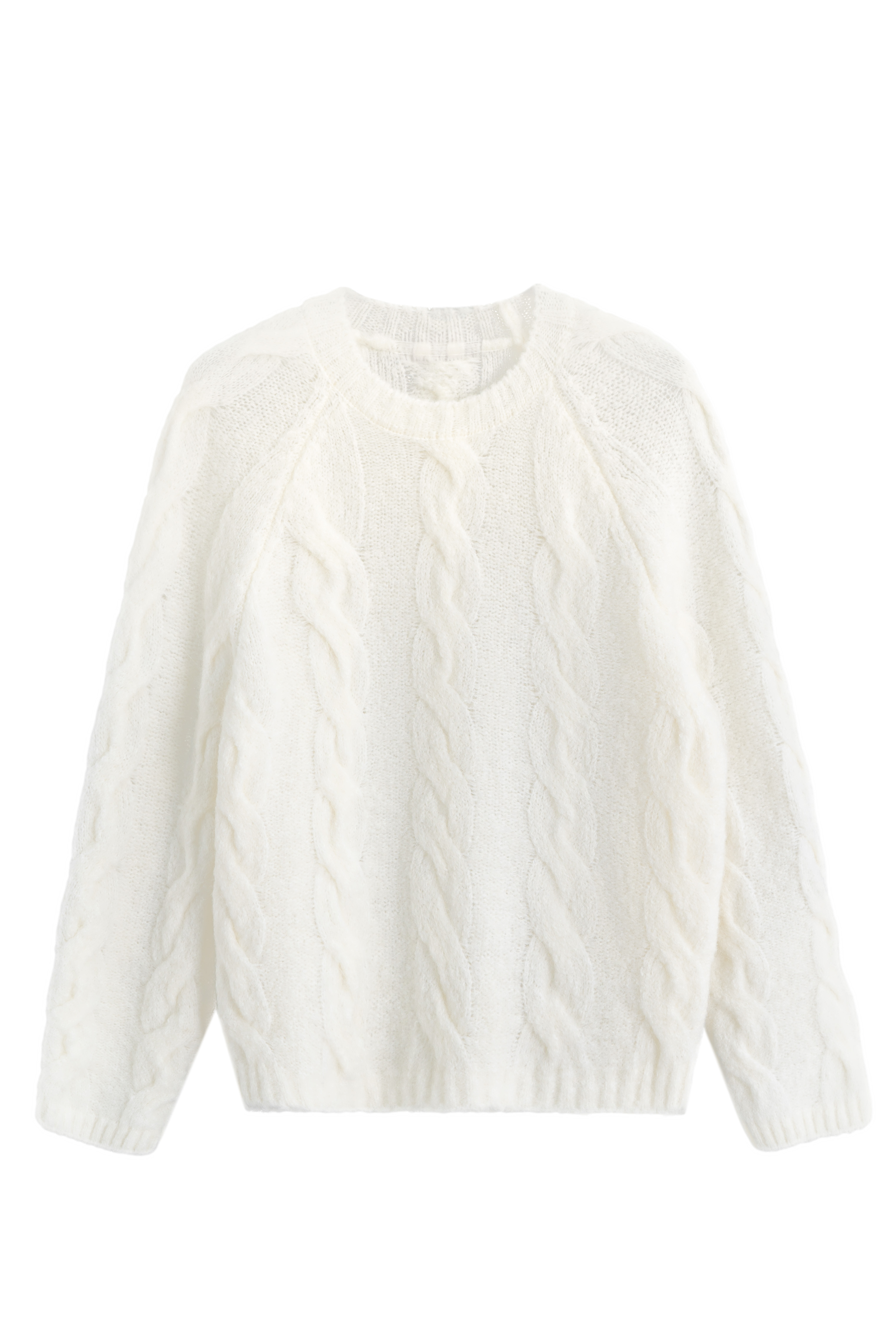 Трикотажный джемпер с косами