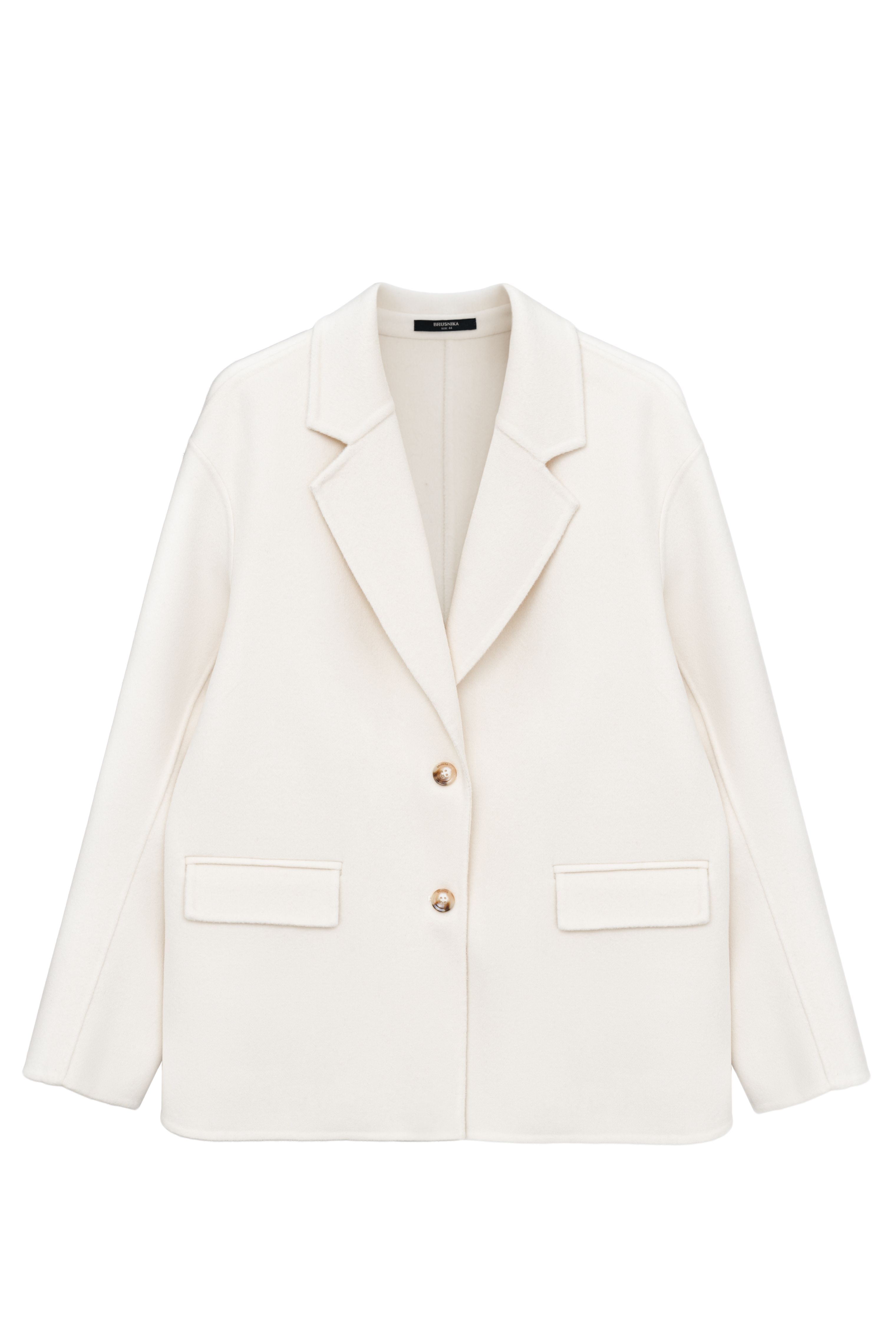 Однобортный жакет из шерсти