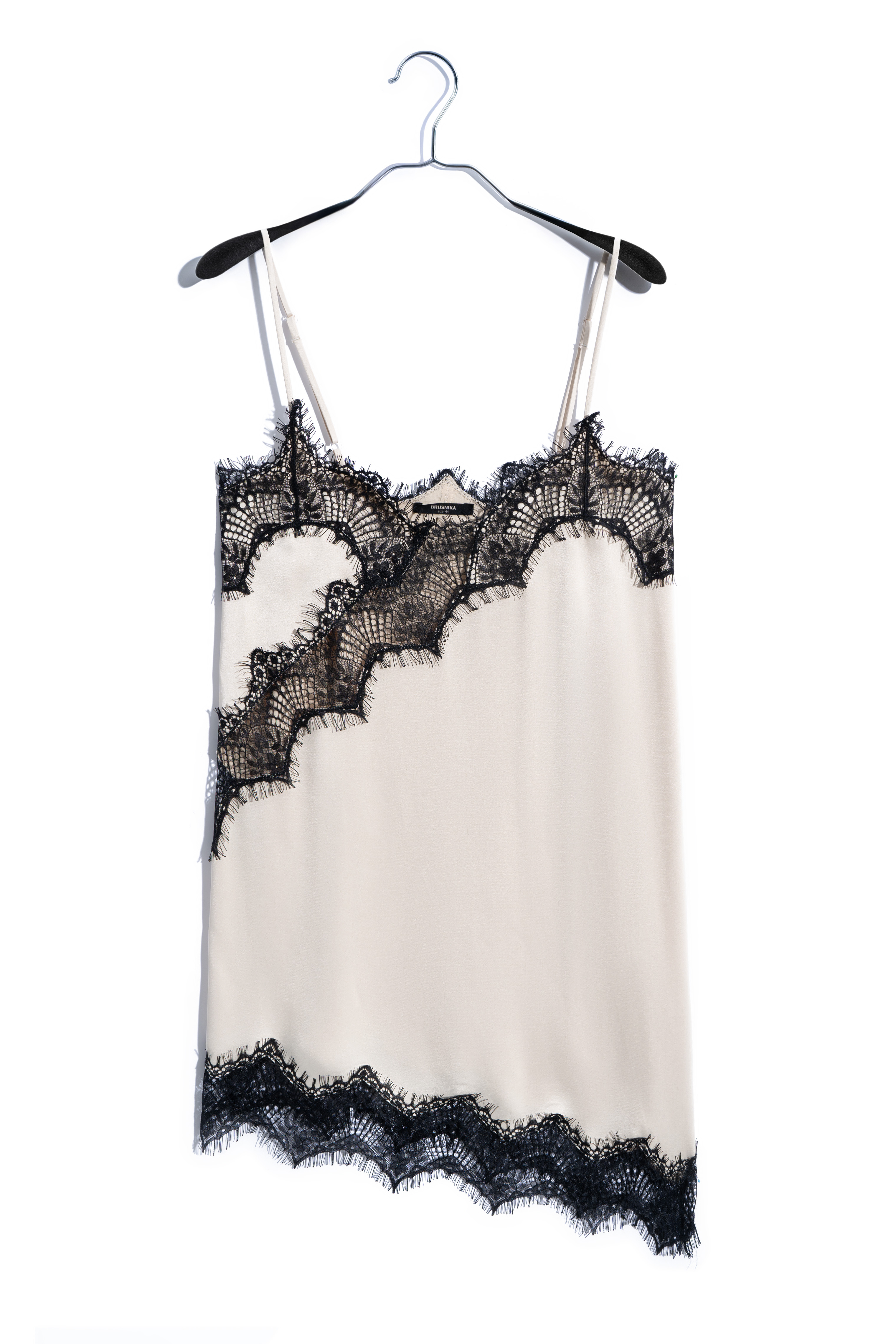 Платье-комбинация с кружевом