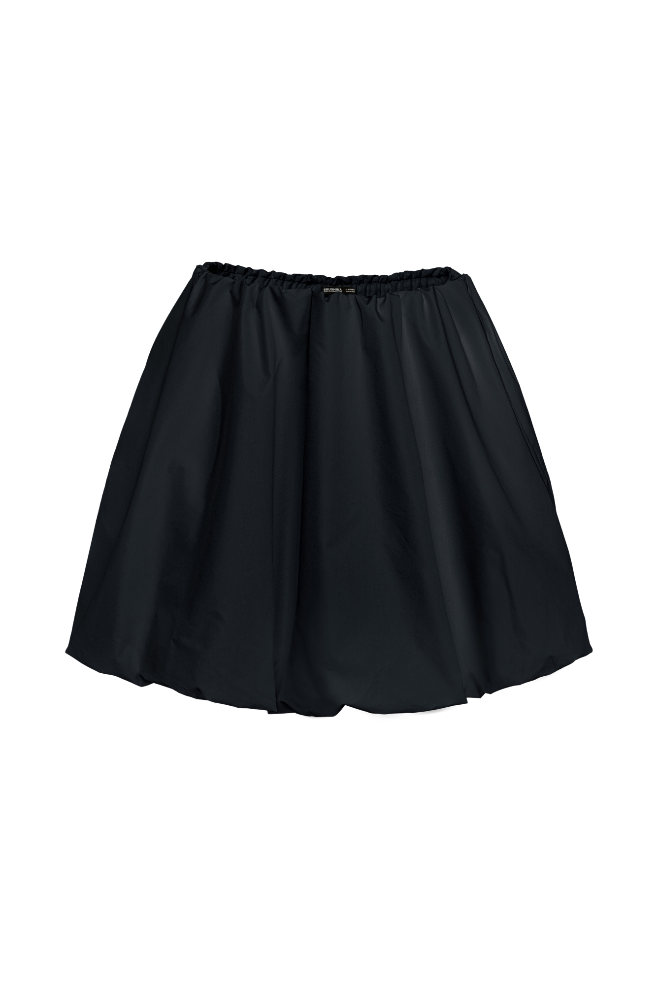 Юбка-баллон длины мини с эластичным поясом на кулиске.