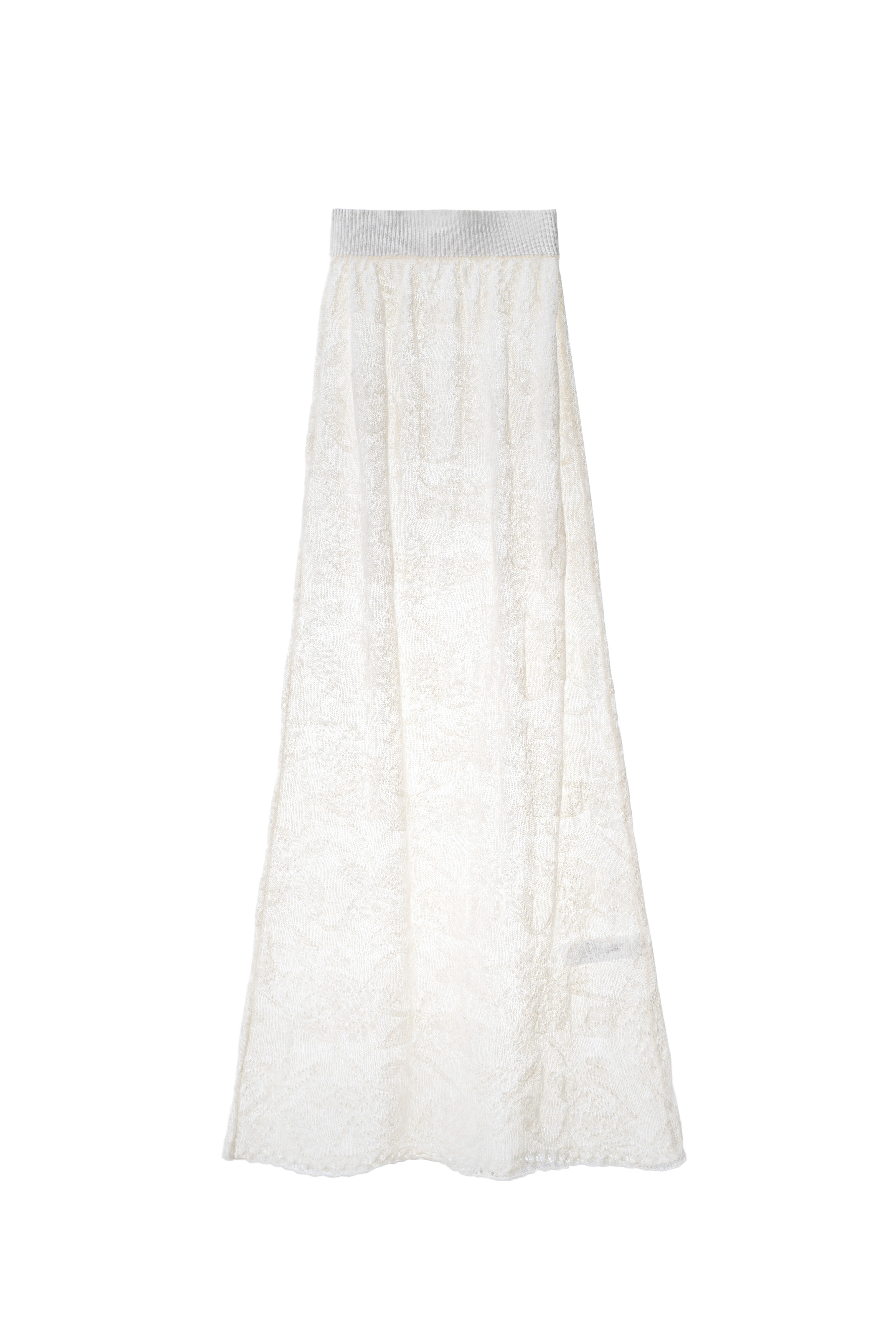 Ажурная юбка из супер кид мохера и беби альпака