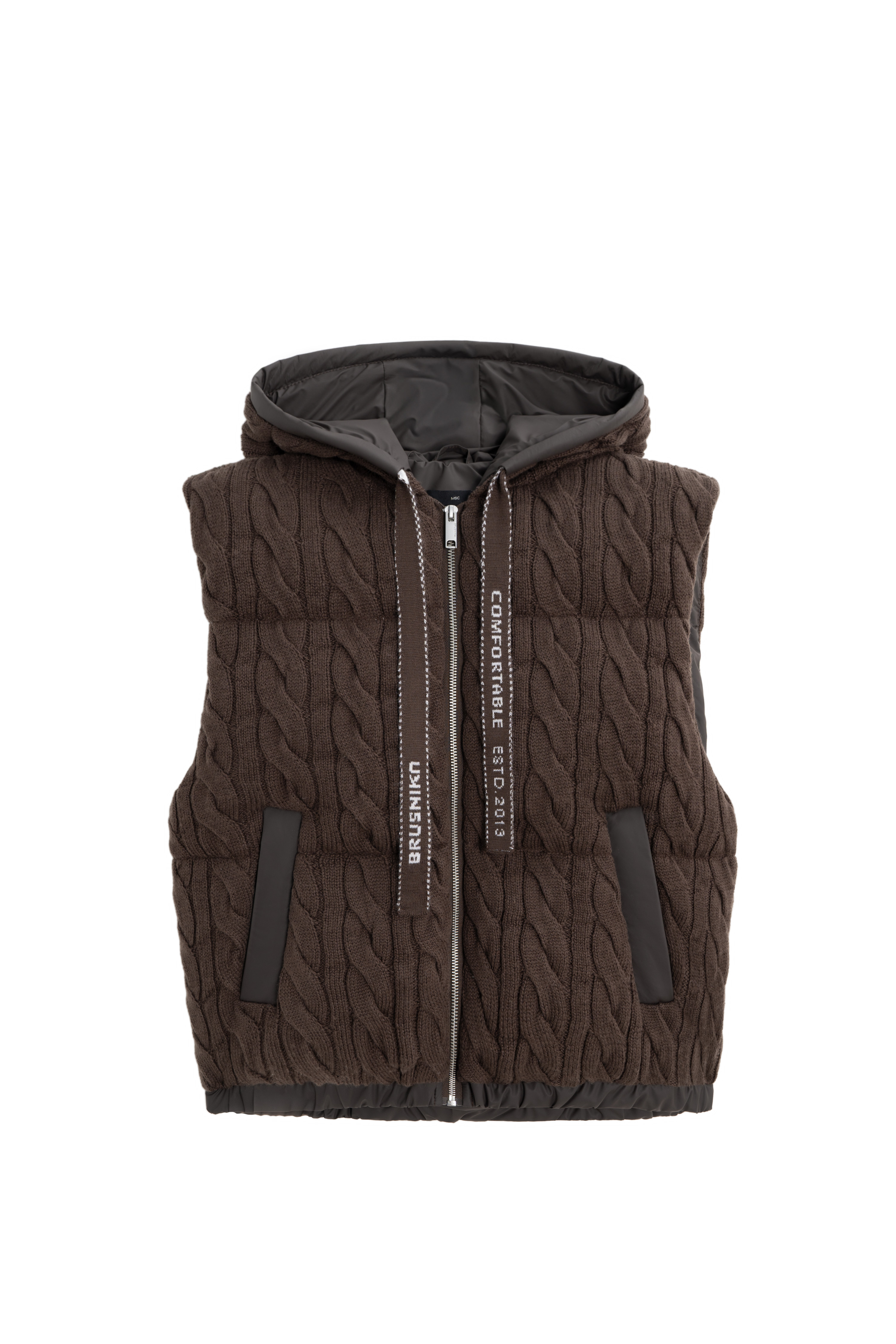 Стеганый жилет на пуху