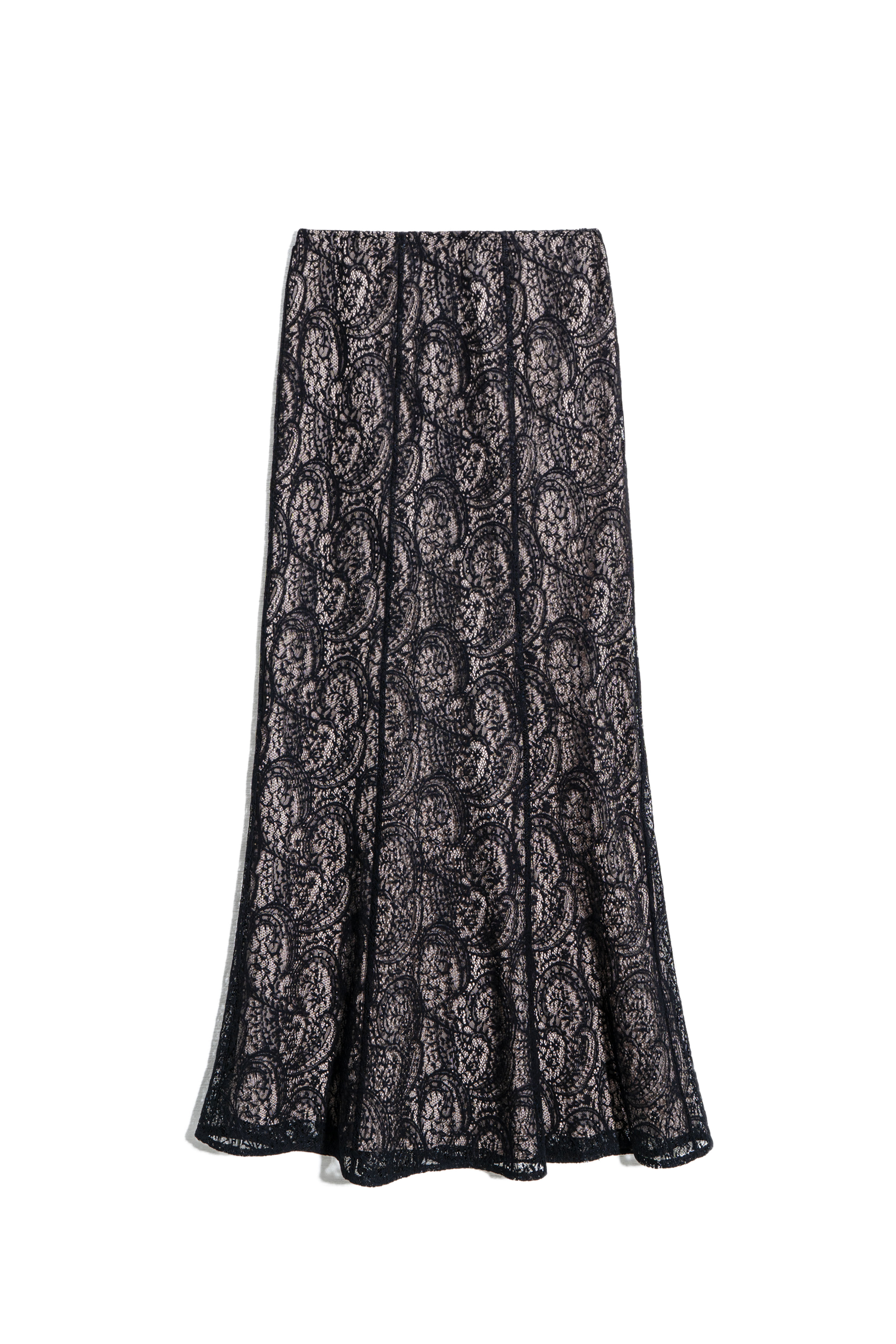 Кружевная юбка макси