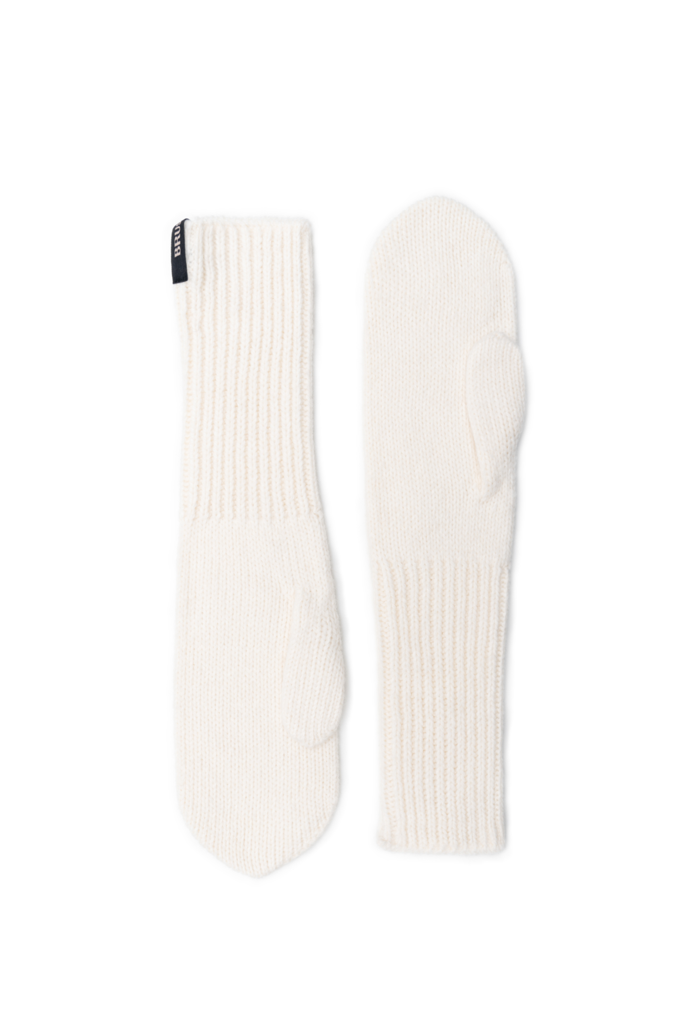 Трикотажные варежки из шерсти альпака. Изделие декорировано брендированным ярлыком.