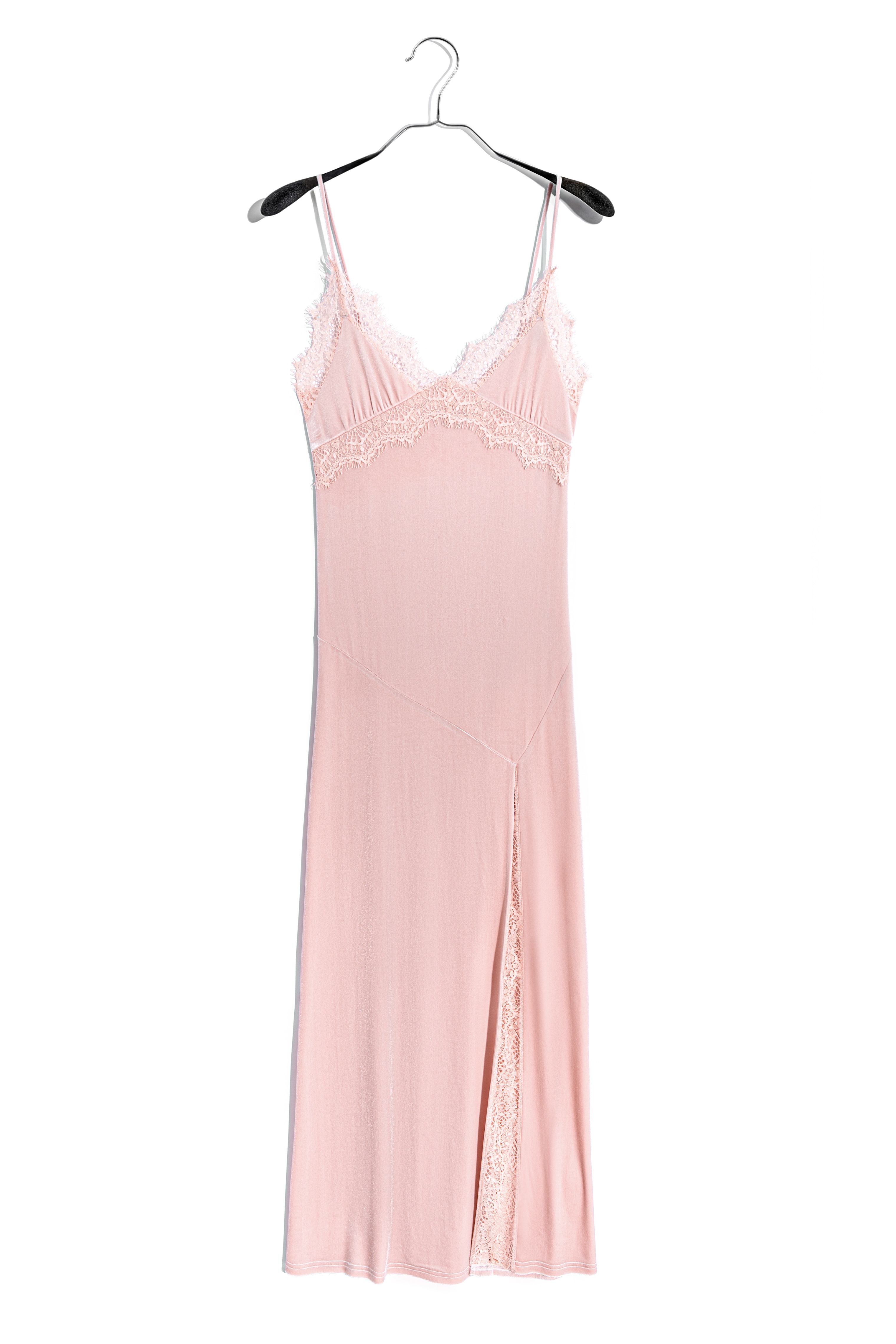 Бархатное платье-комбинация