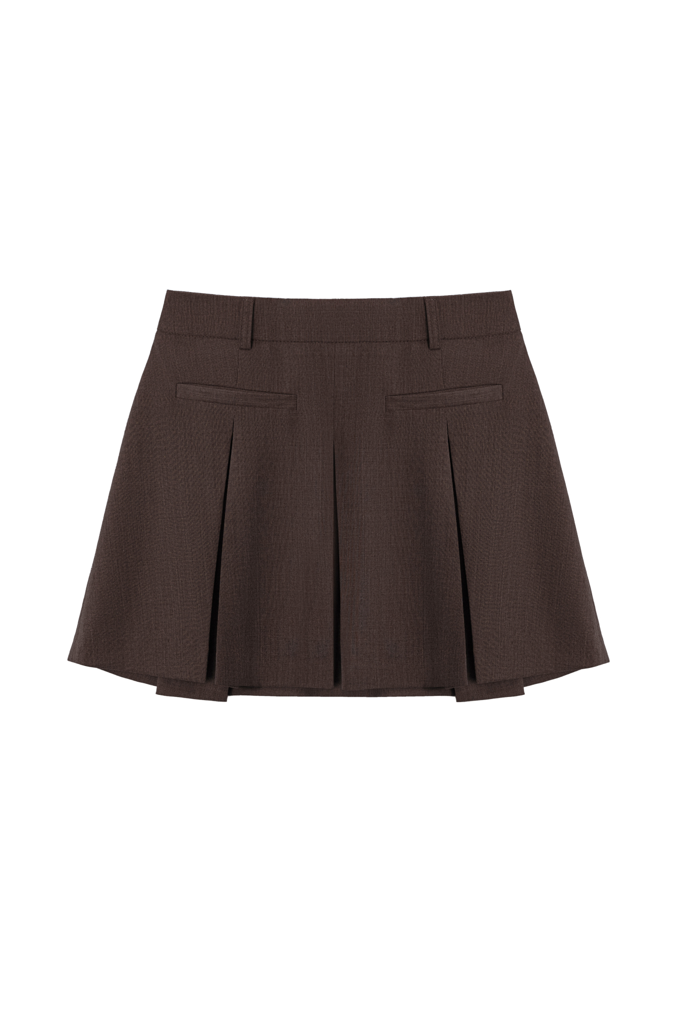 Юбка мини со встречными складками