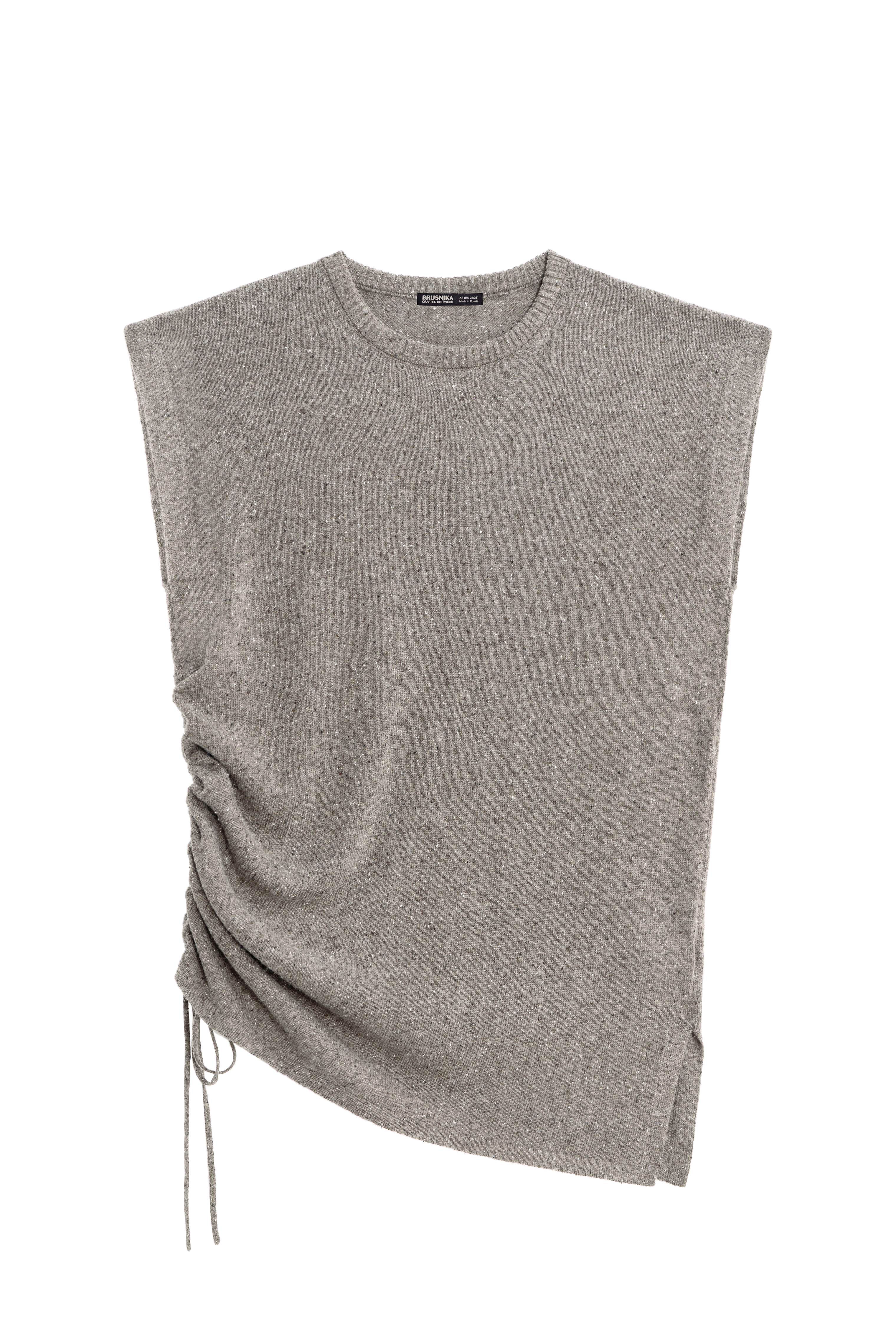 Трикотажный жилет на кулиске