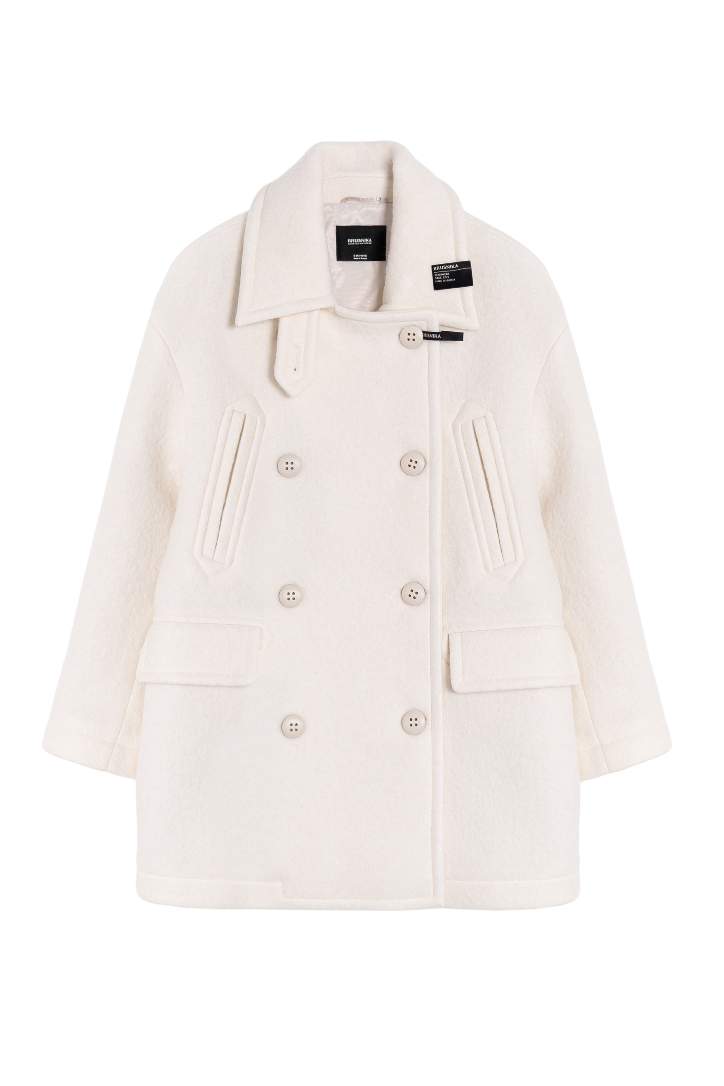 Двубортное пальто 