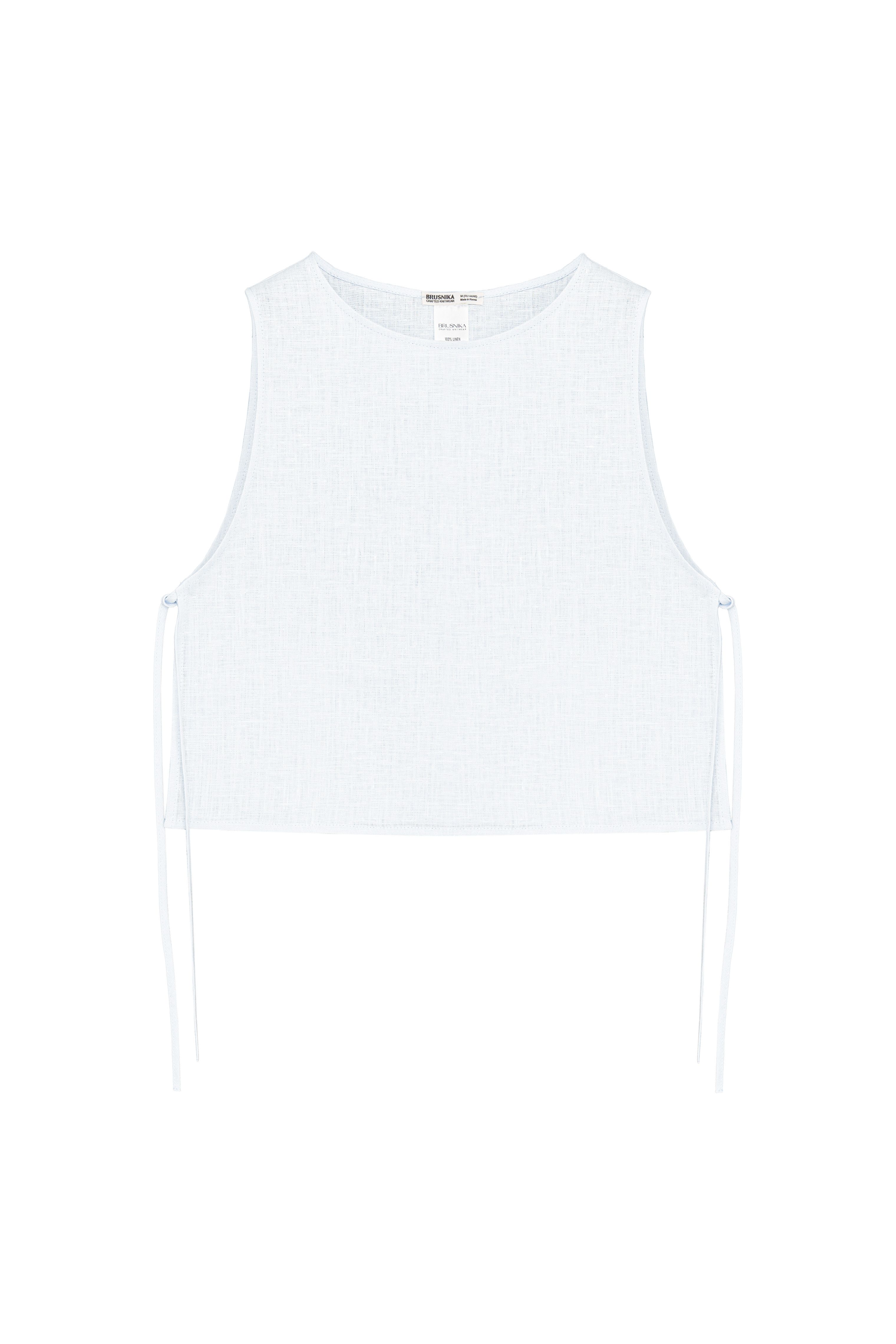 Топ на завязках из 100% льна