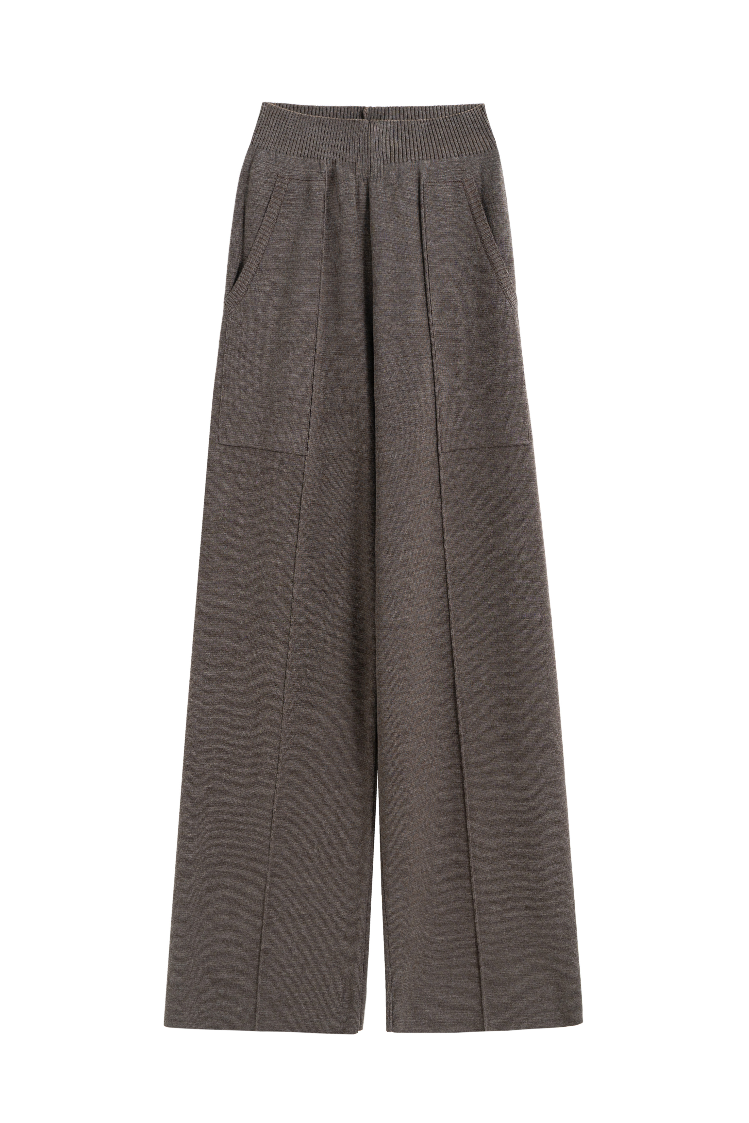 Трикотажные брюки прямого кроя 