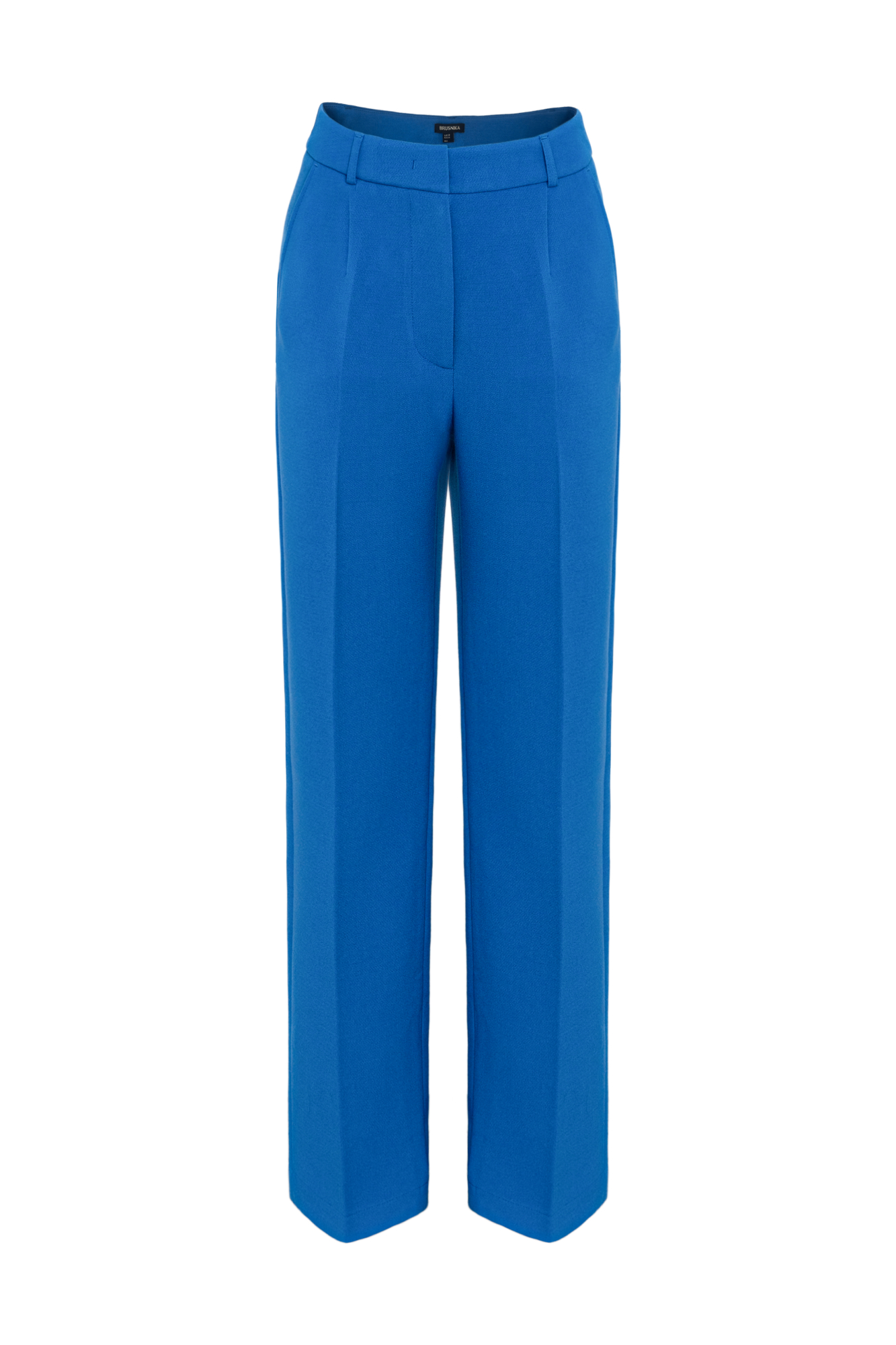 Классические брюки из поливискозы. Модель прямого силуэта средней посадки со стрелками.