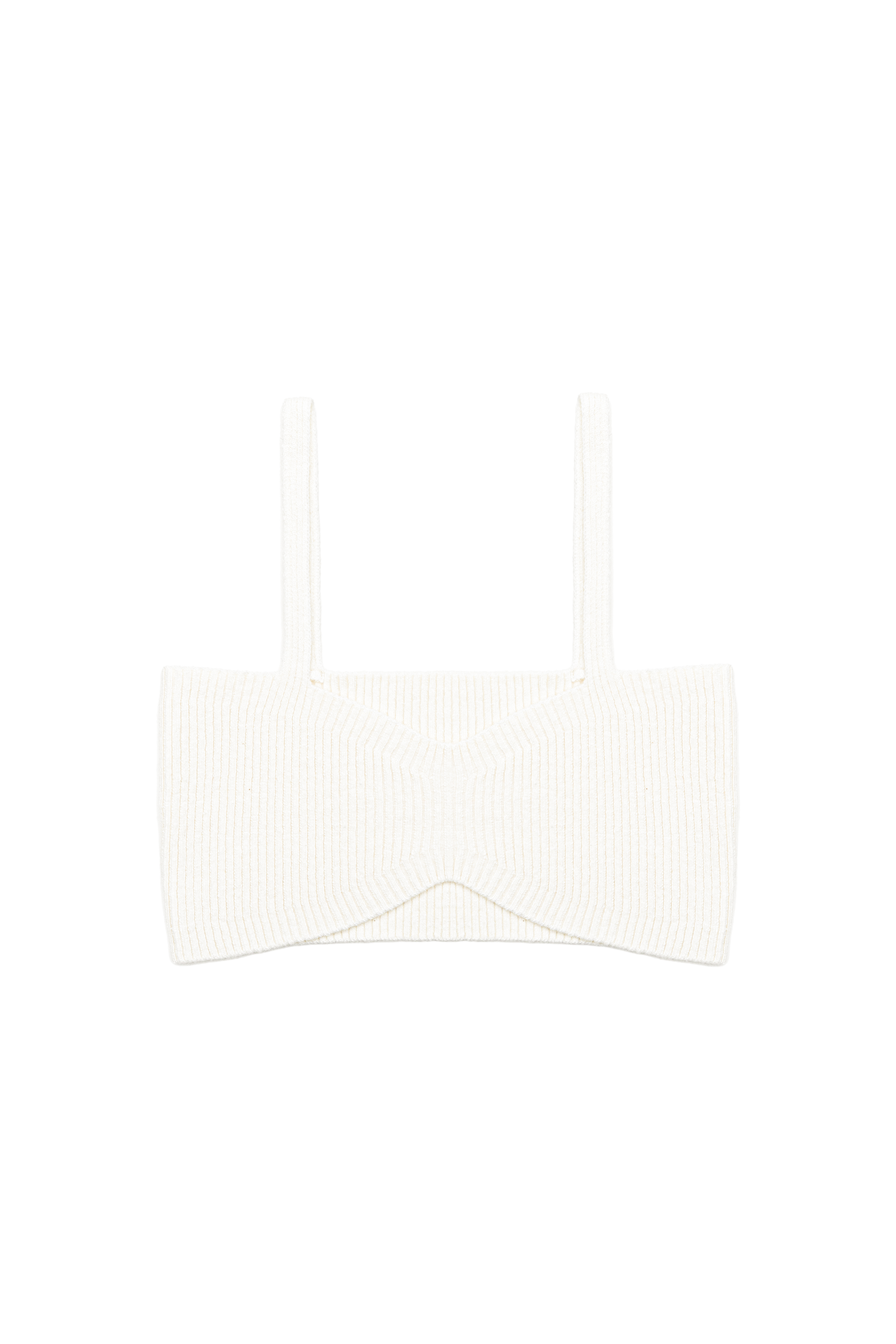 Кроп-топ из кашемира и шерсти