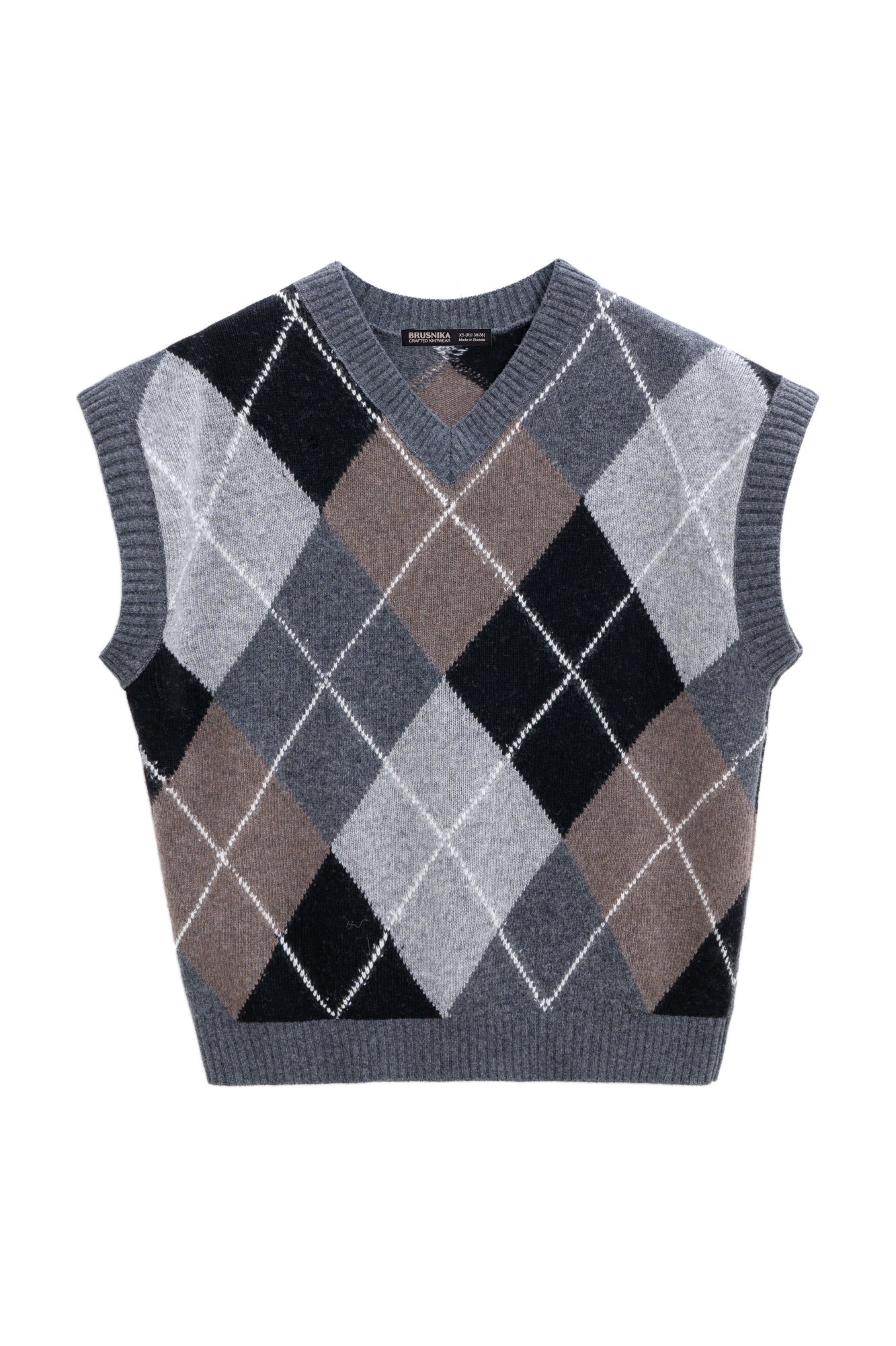 Жилет из кашемира с узором аргайл