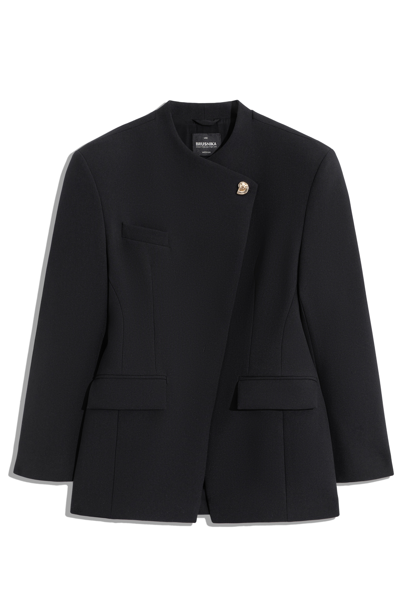 Жакет с косым бортом из вискозы
