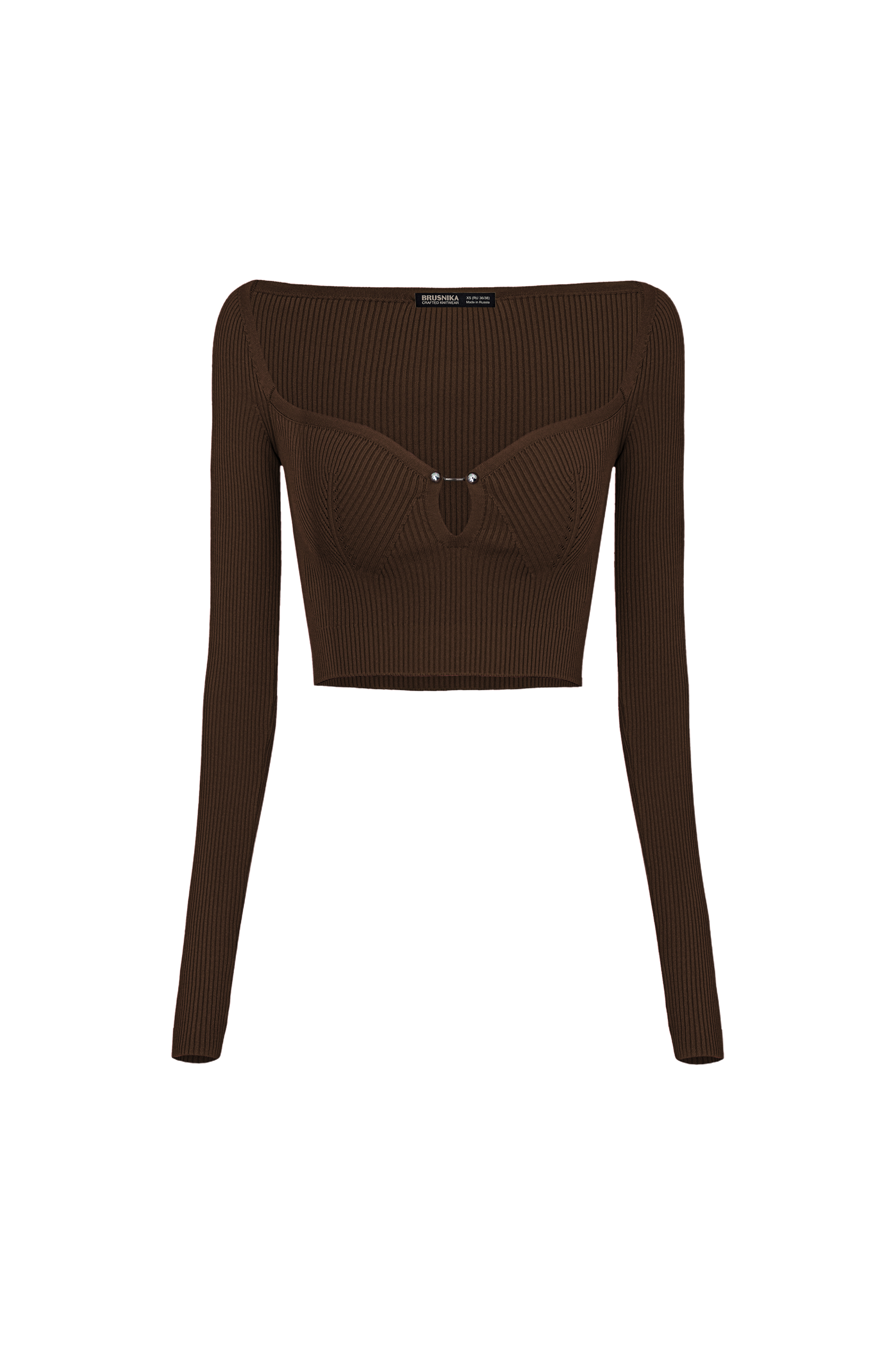 Топ с декольте на перемычке