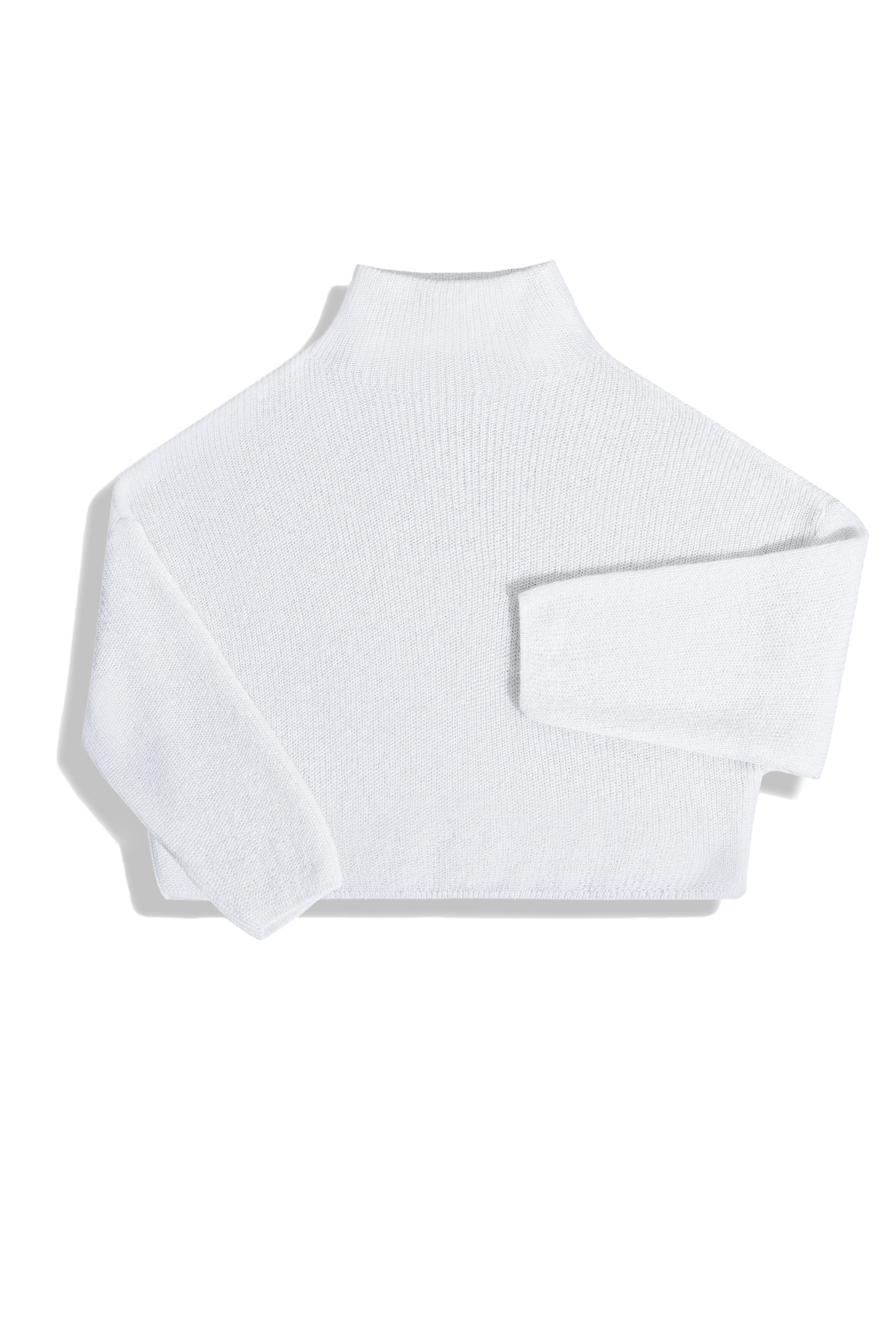 Укороченный мохеровый джемпер с люрексом