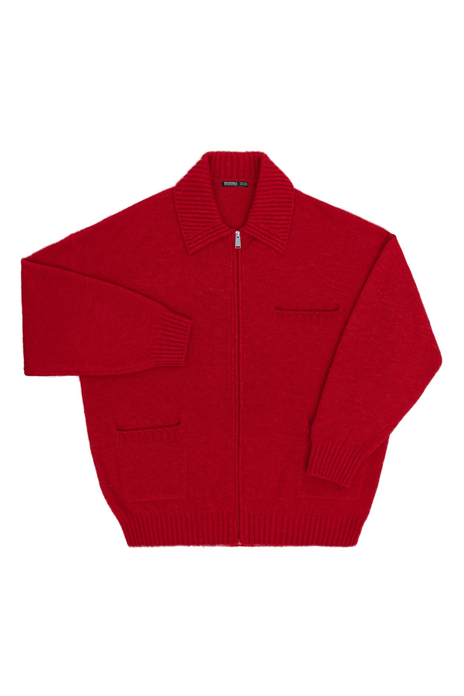 Бомбер из мохера и шерсти