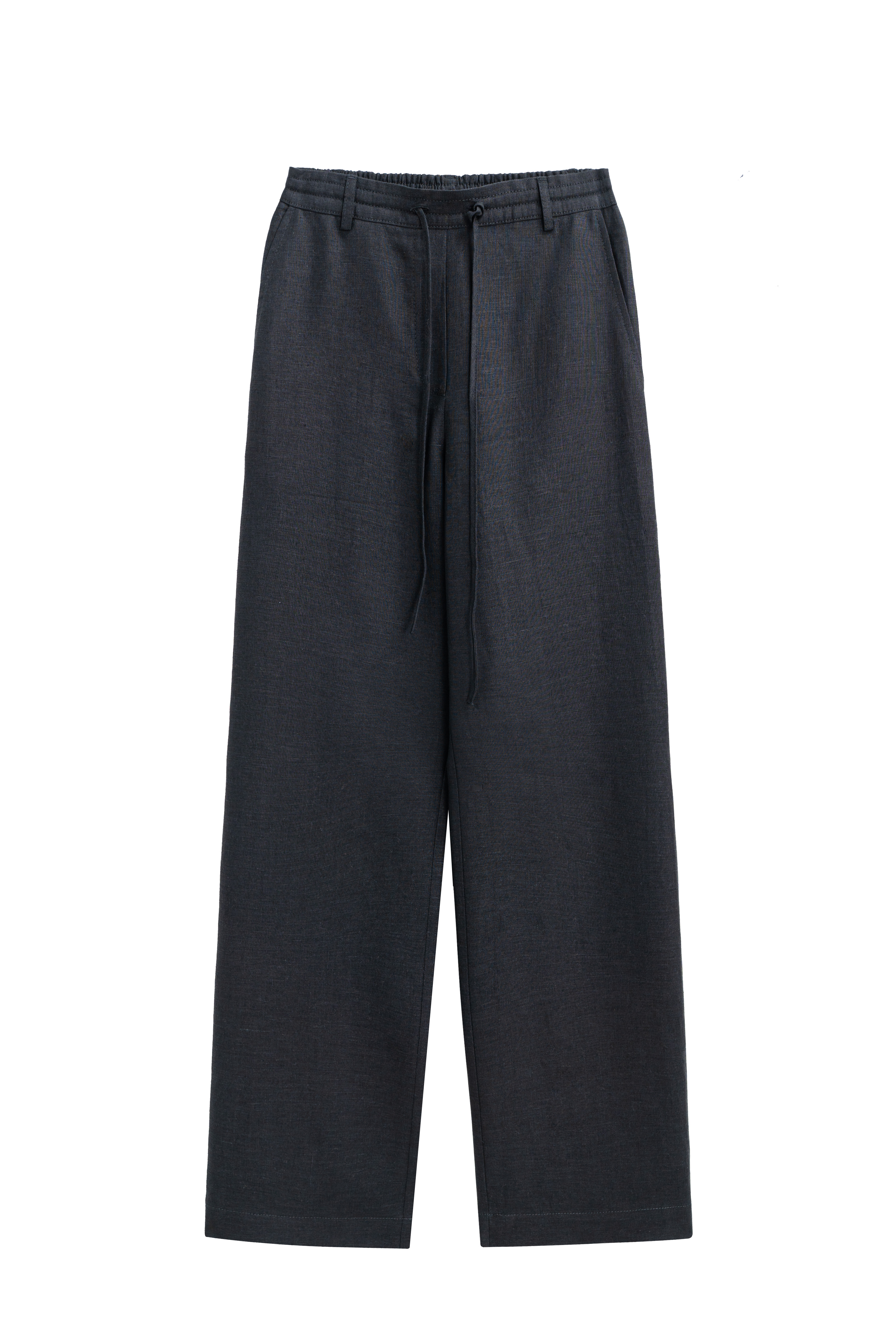 Брюки из 100% льна на кулиске