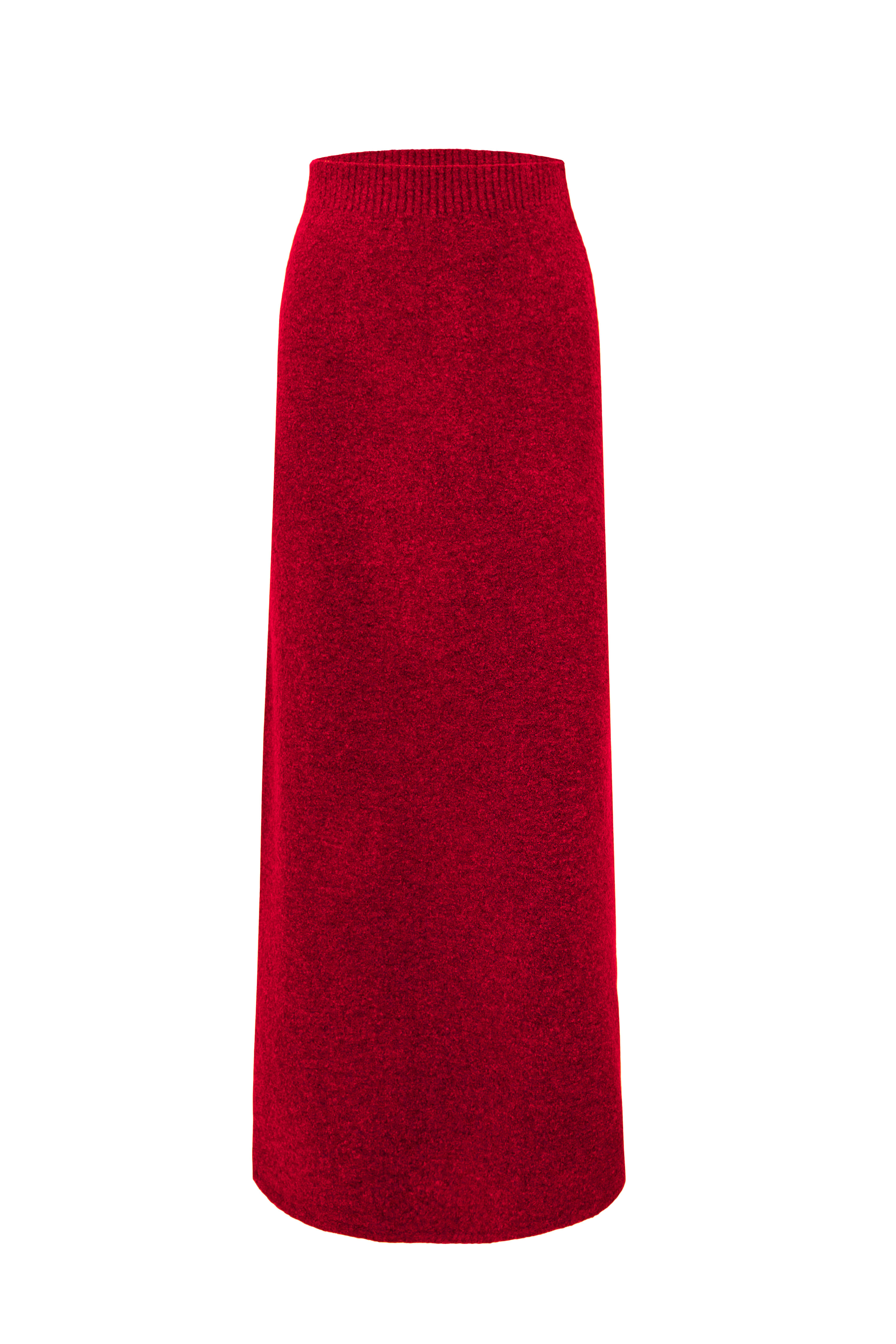 Трикотажная юбка макси из шерсти