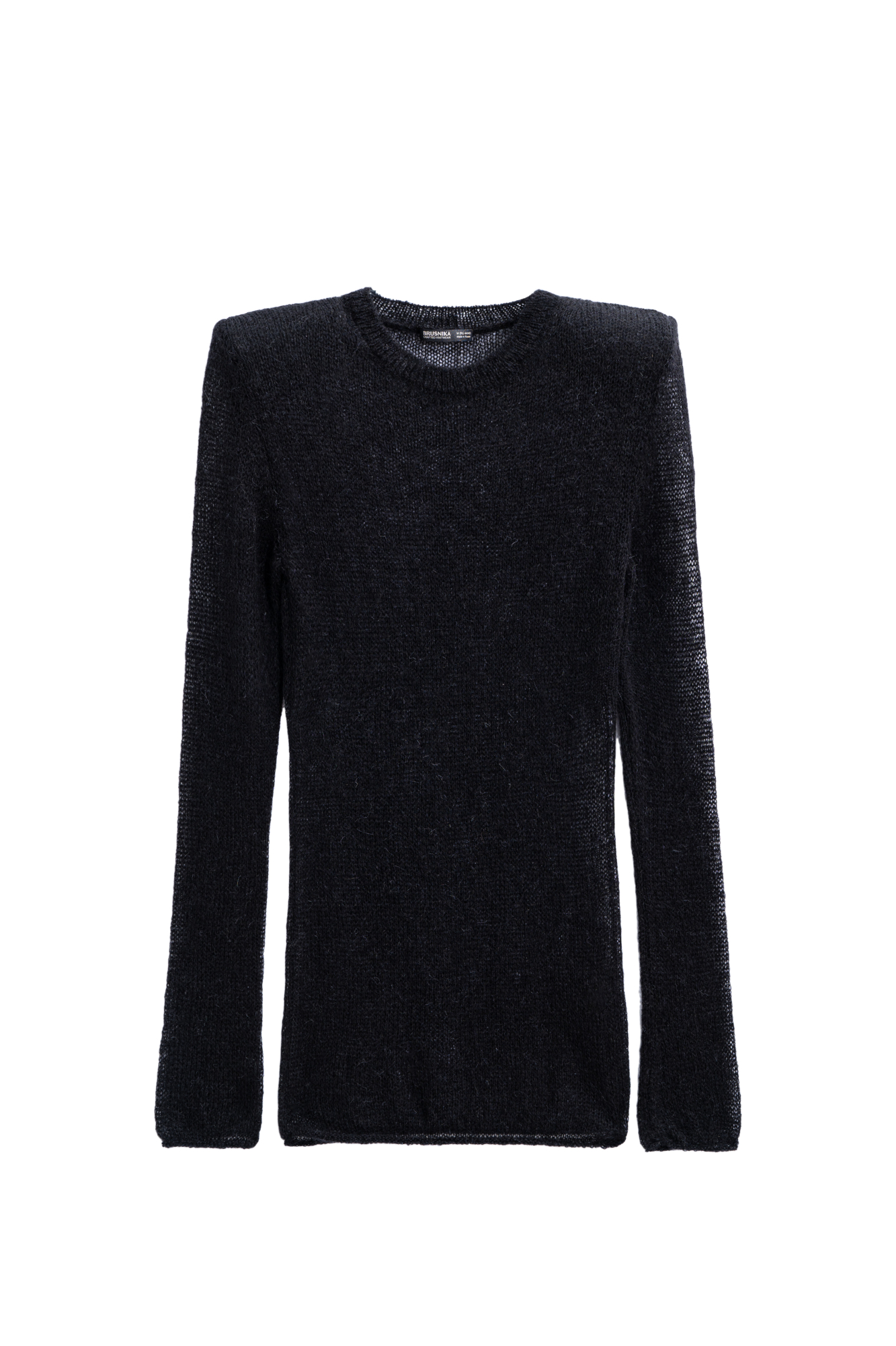 Мохеровый джемпер с подплечниками