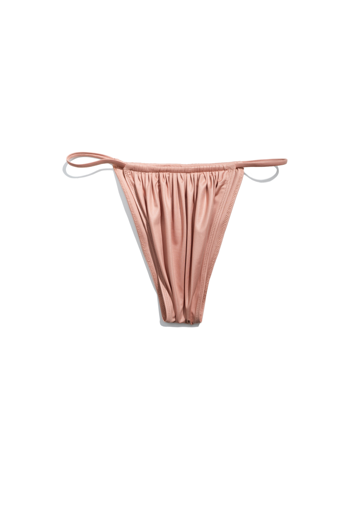 Плавки бразилиано с тесемками по бокам.