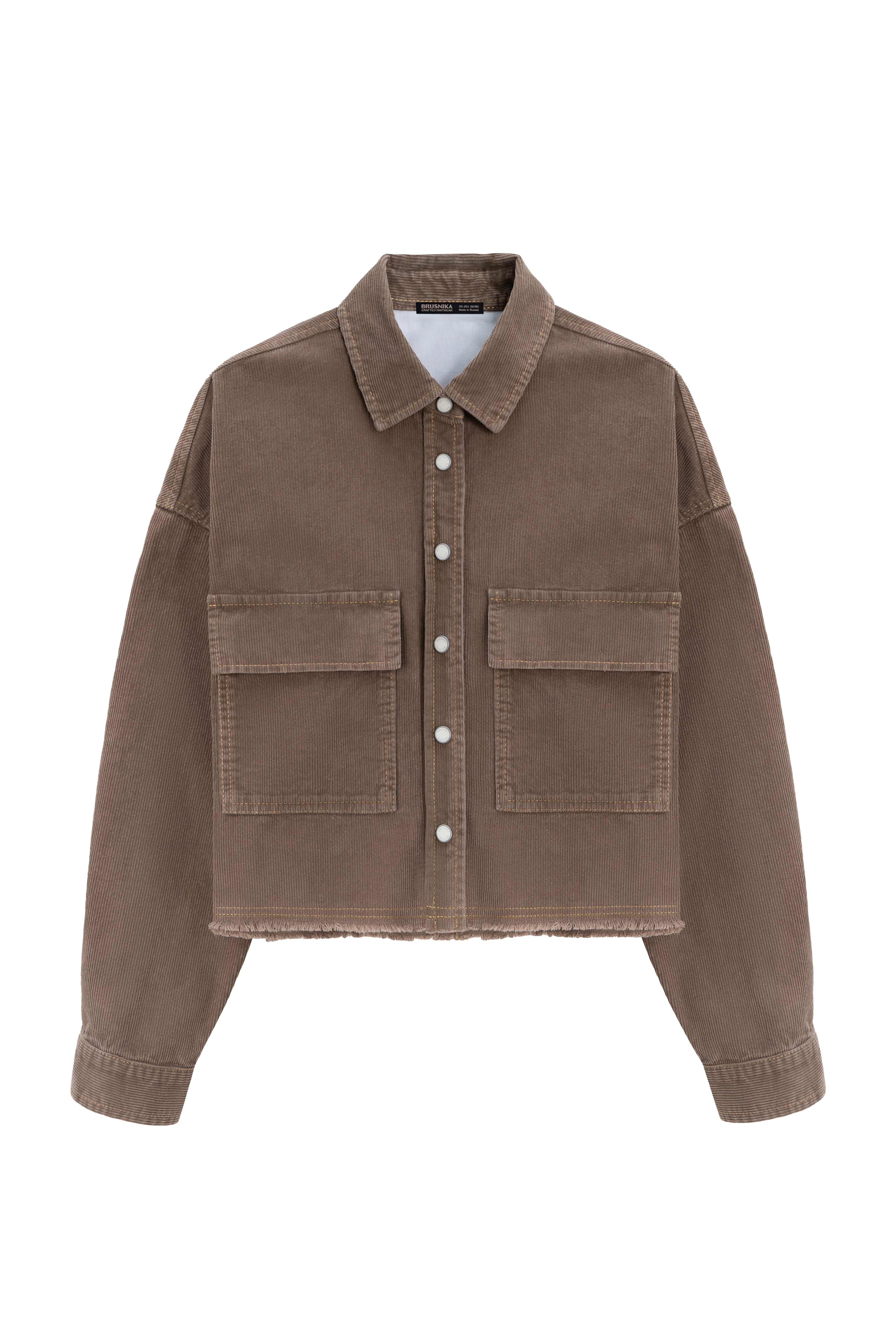 Укороченная вельветовая рубашка